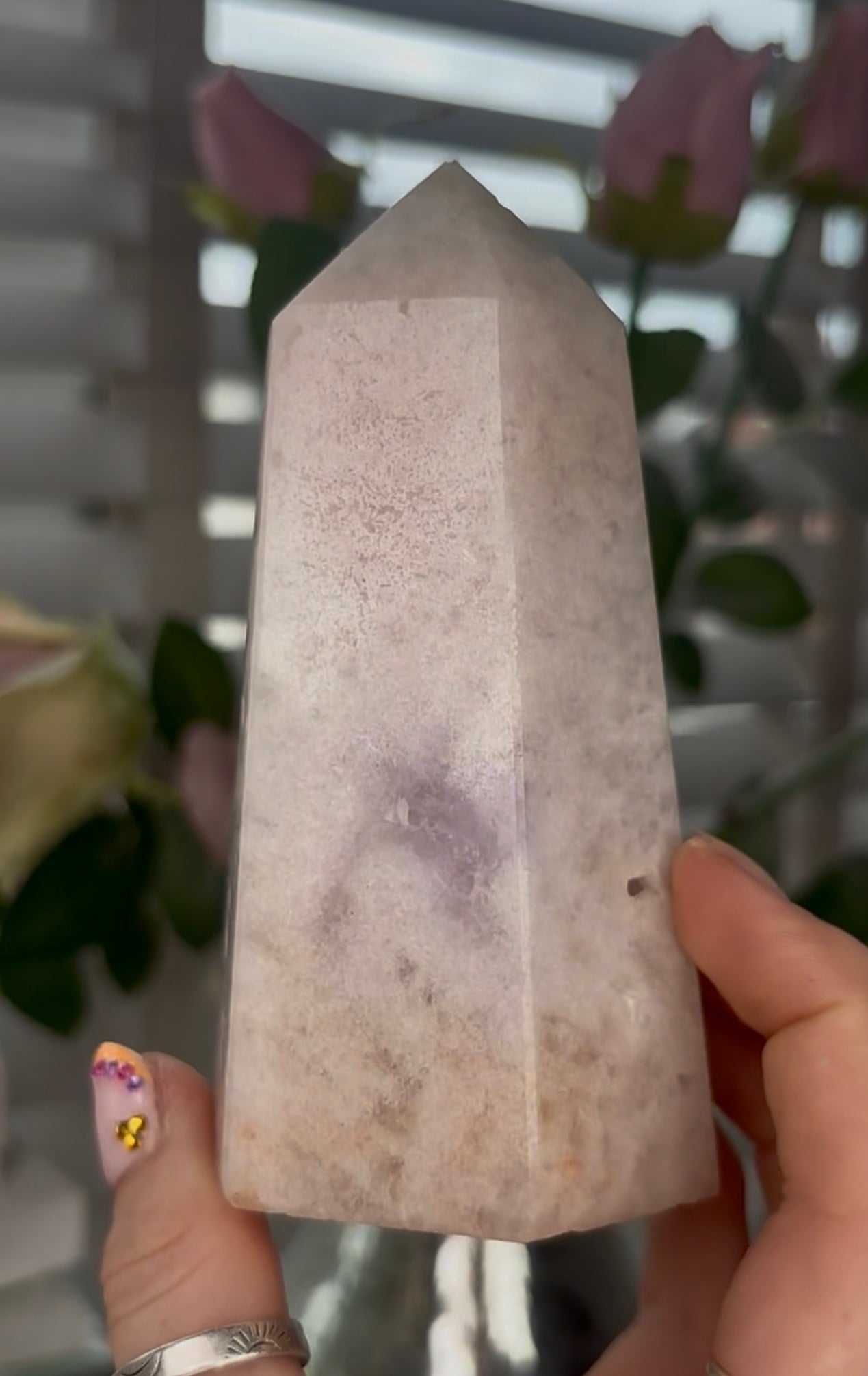 Beautiful, Pink amethyst tower