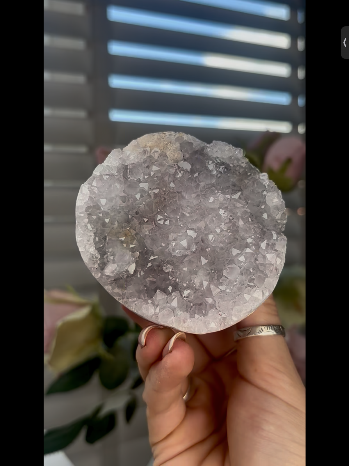 High grade, beautiful, Amethyst agate Freeform/mushroom 405g