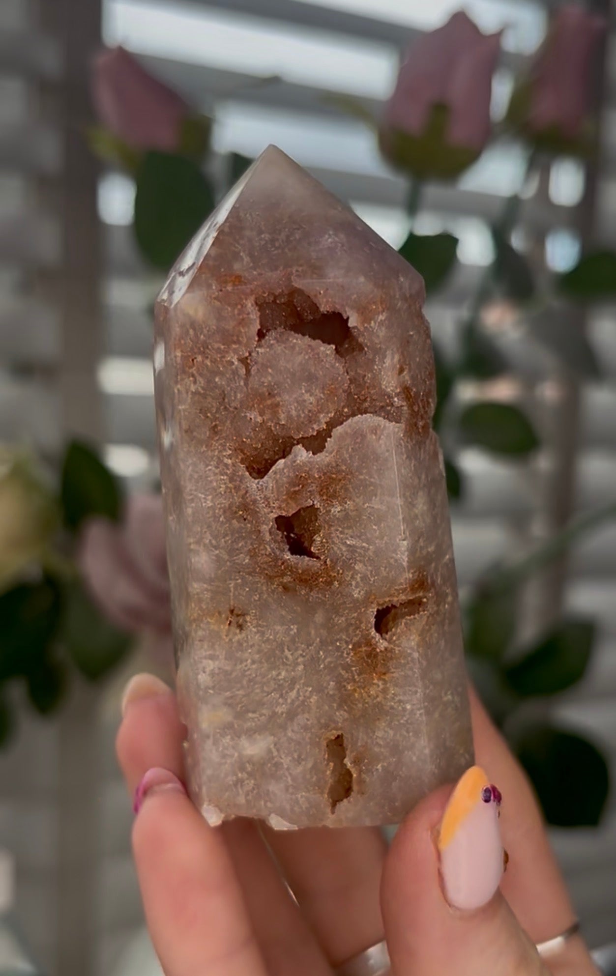 Beautiful, Pink amethyst tower