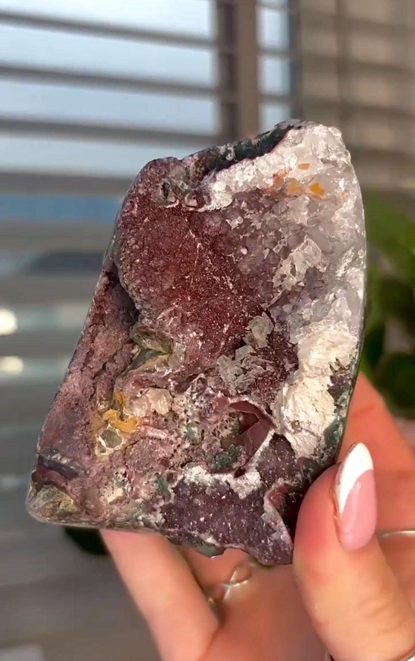 One of a kind multi toned amethyst cutbase