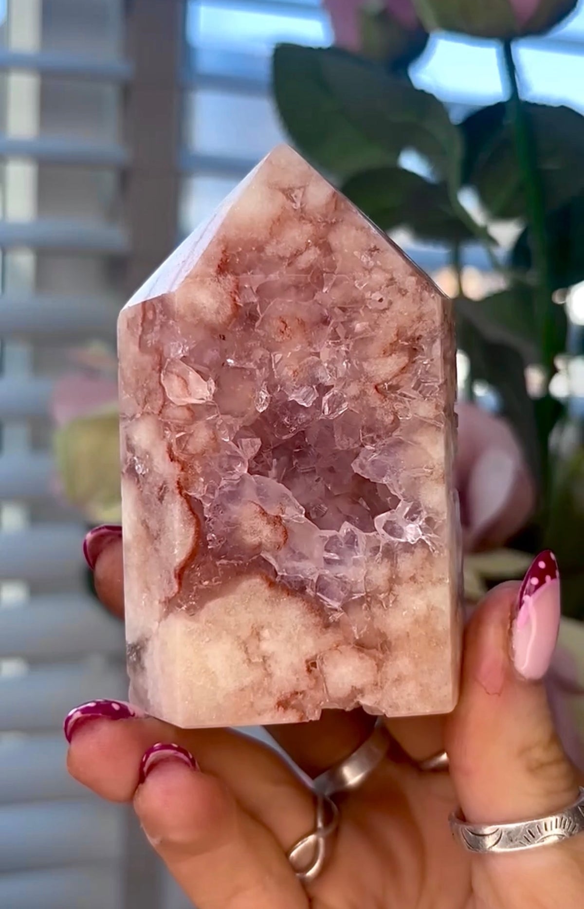 Pink amethyst tower