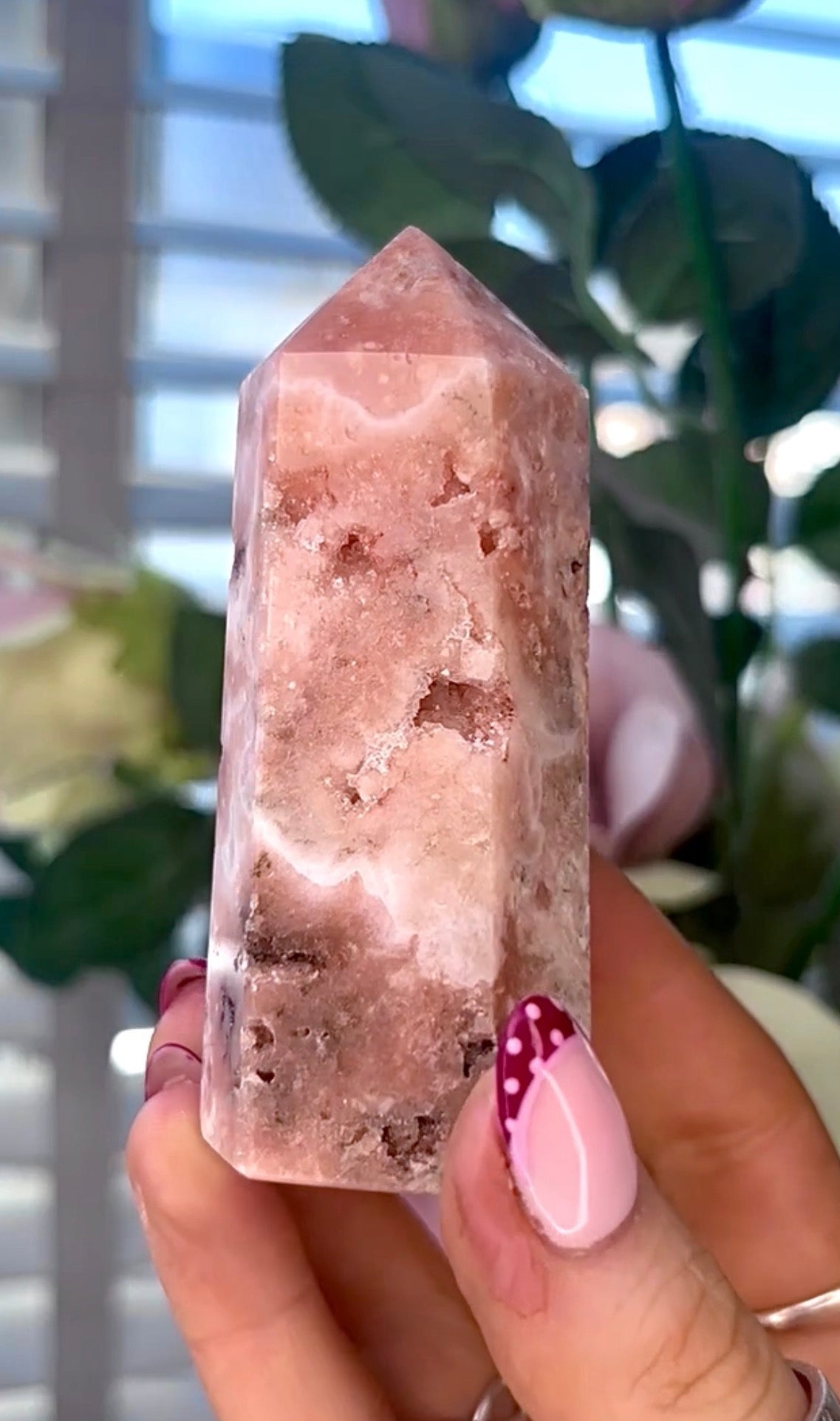 Pink amethyst tower