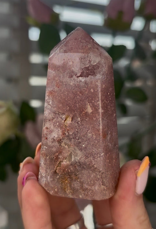Beautiful, Pink amethyst tower