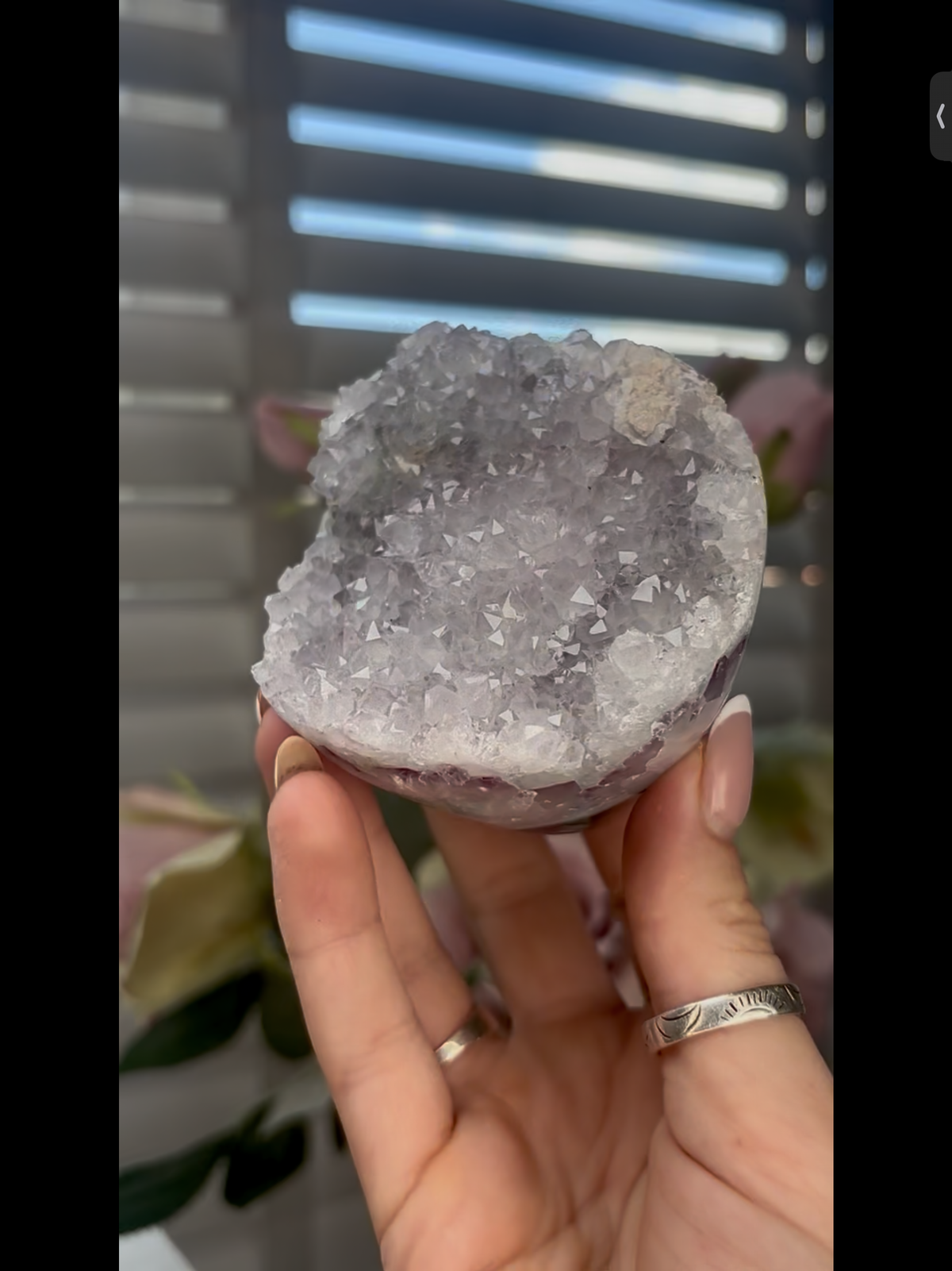 High grade, beautiful, Amethyst agate Freeform/mushroom 405g