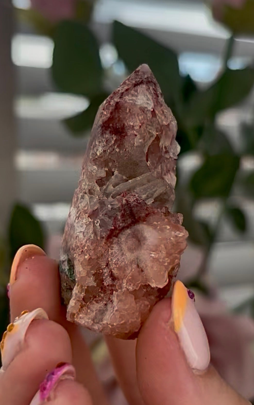 Mini Pink amethyst tower