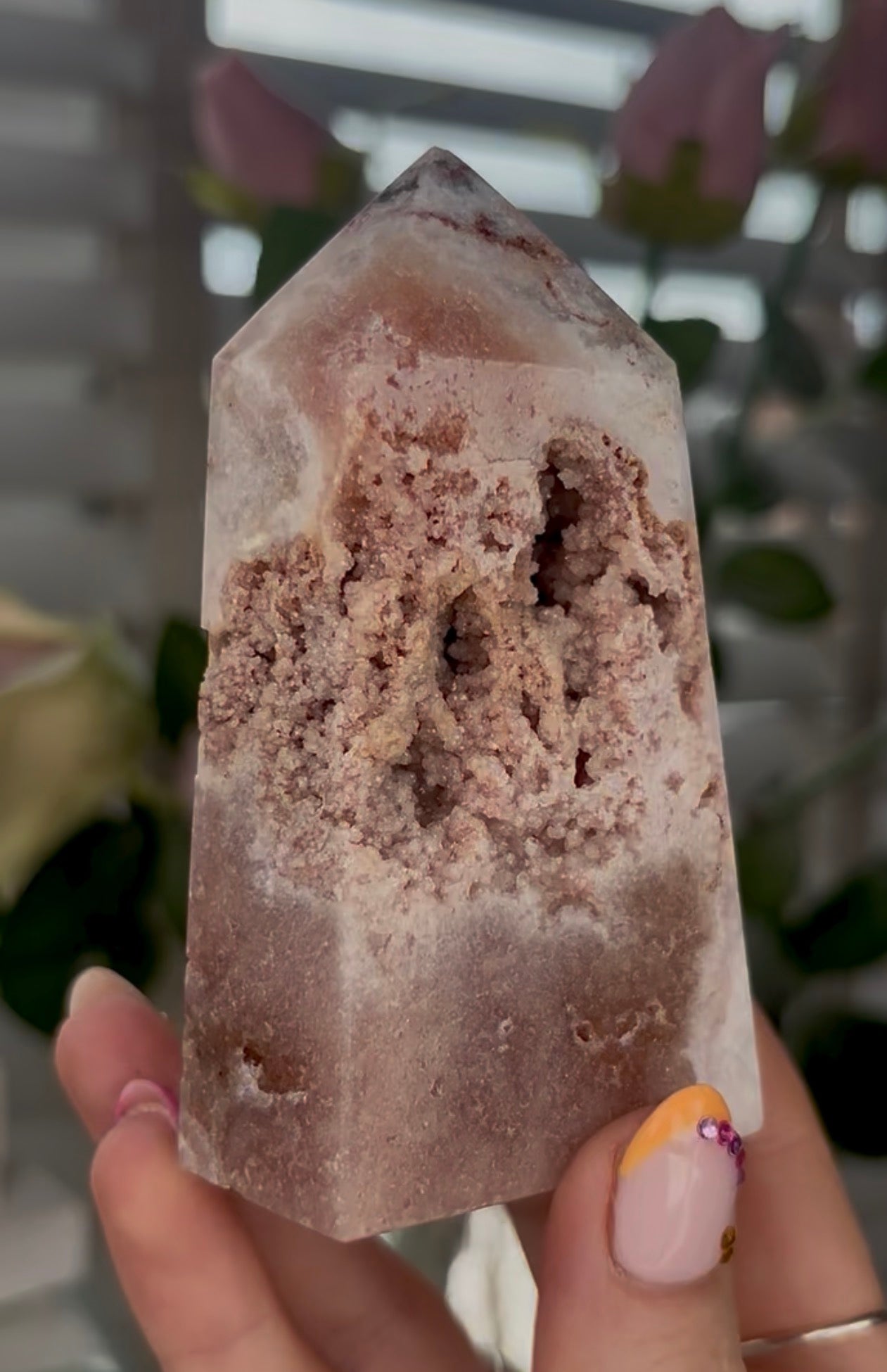 Beautiful, Pink amethyst tower