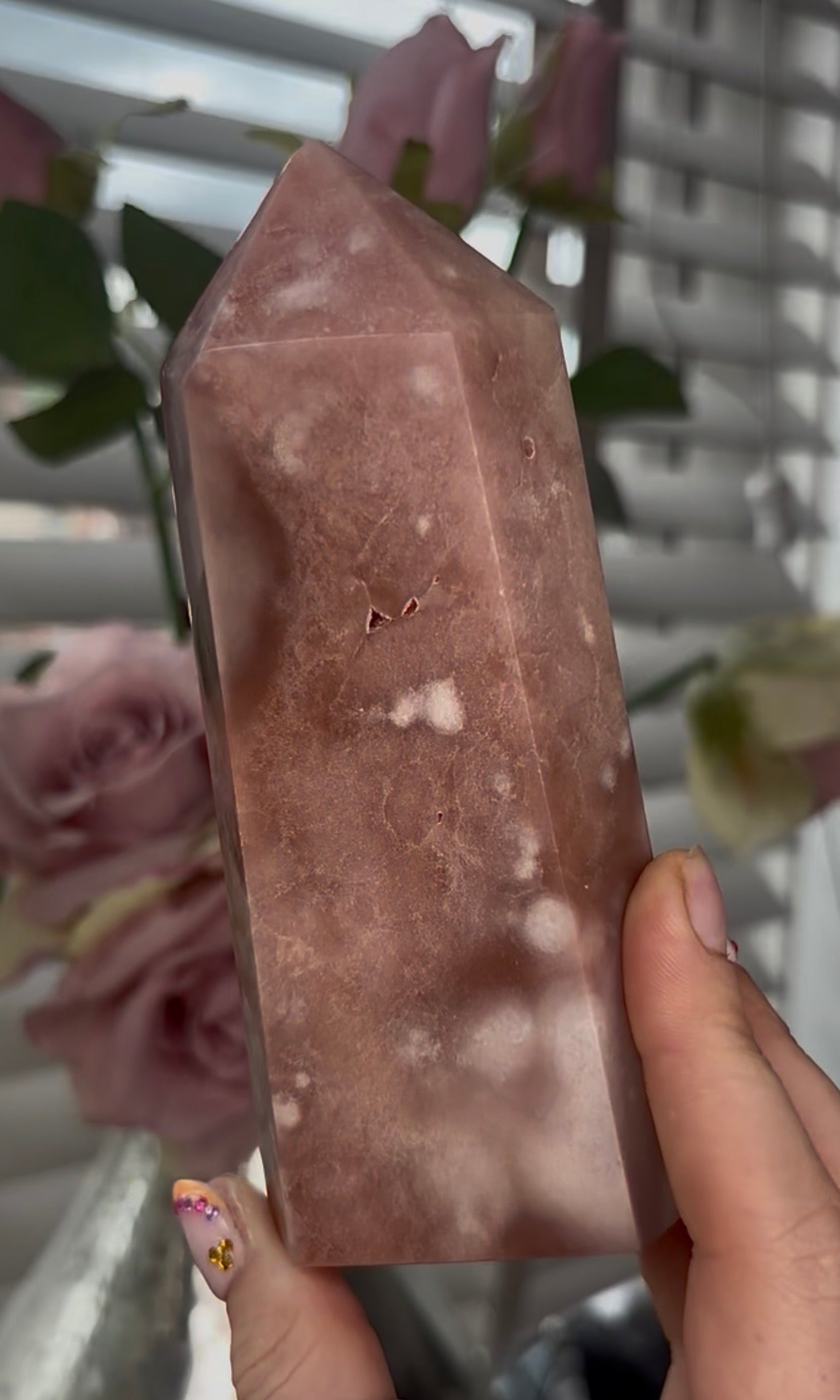 Beautiful, Pink amethyst tower