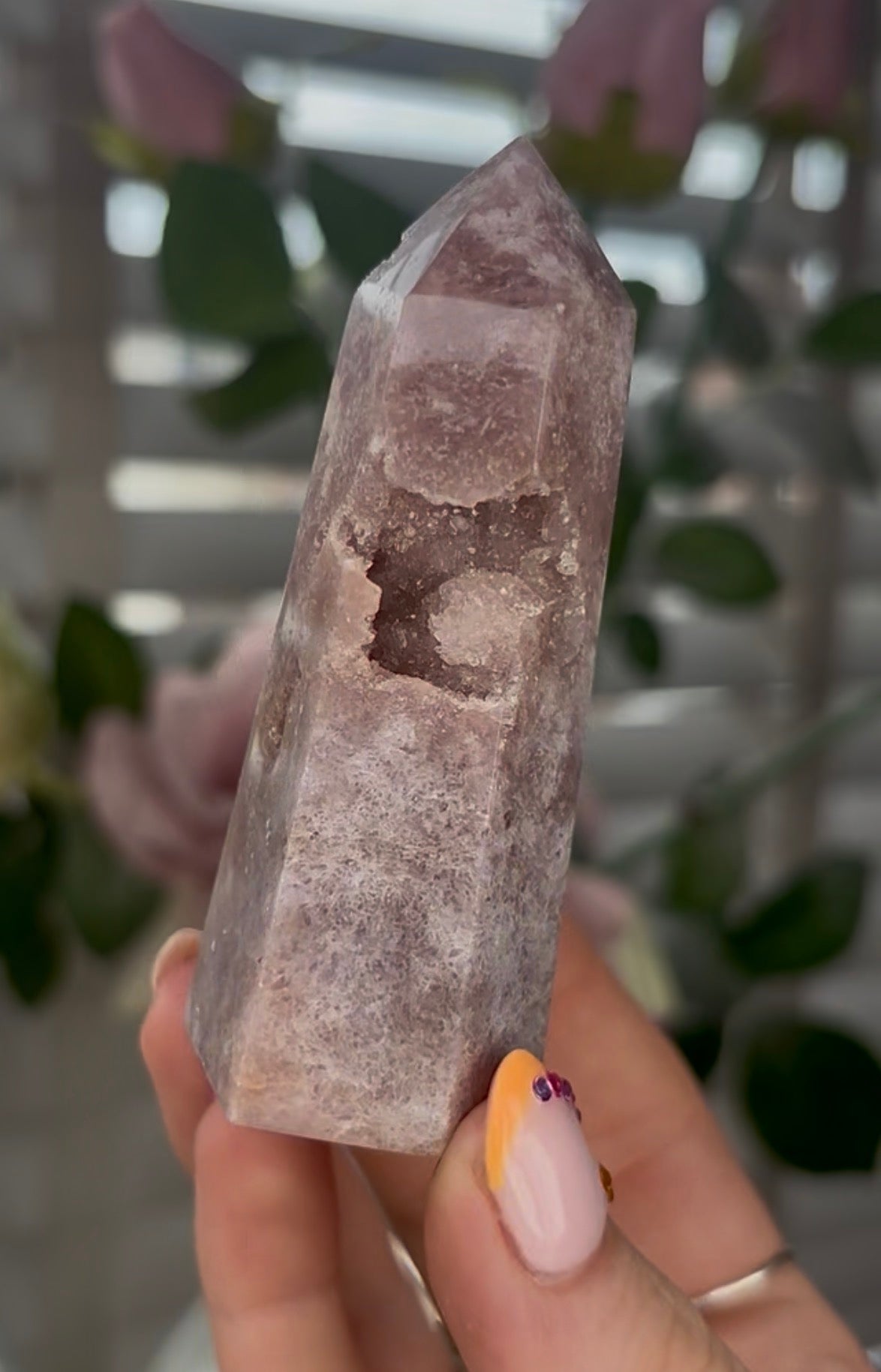 Beautiful, Pink amethyst tower