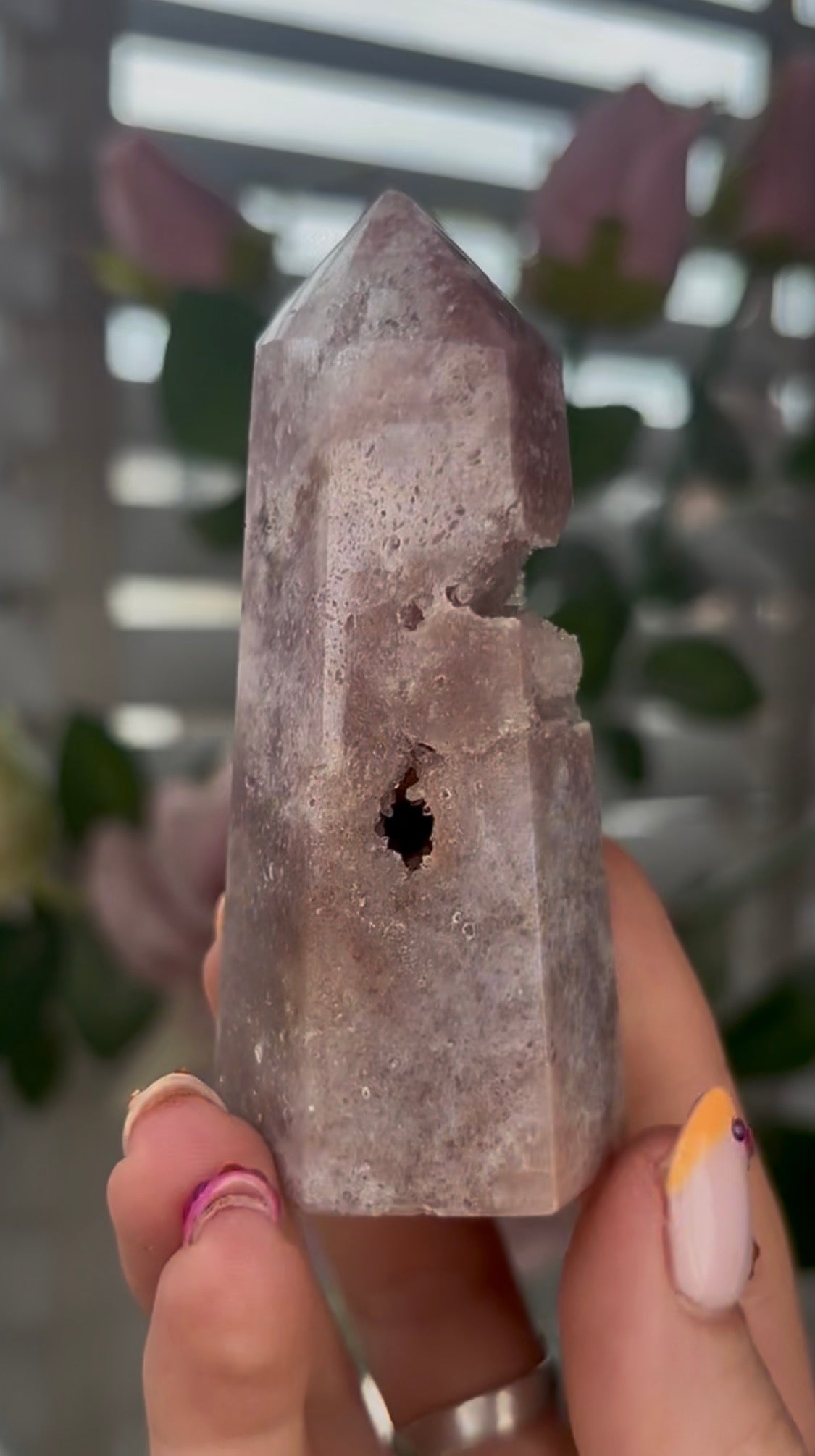 Beautiful, Pink amethyst tower