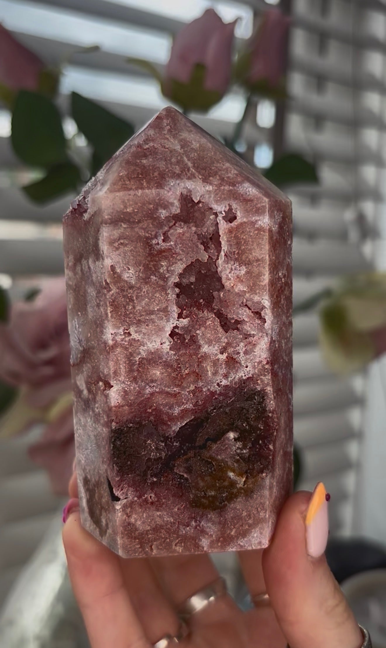 Beautiful, Pink amethyst tower