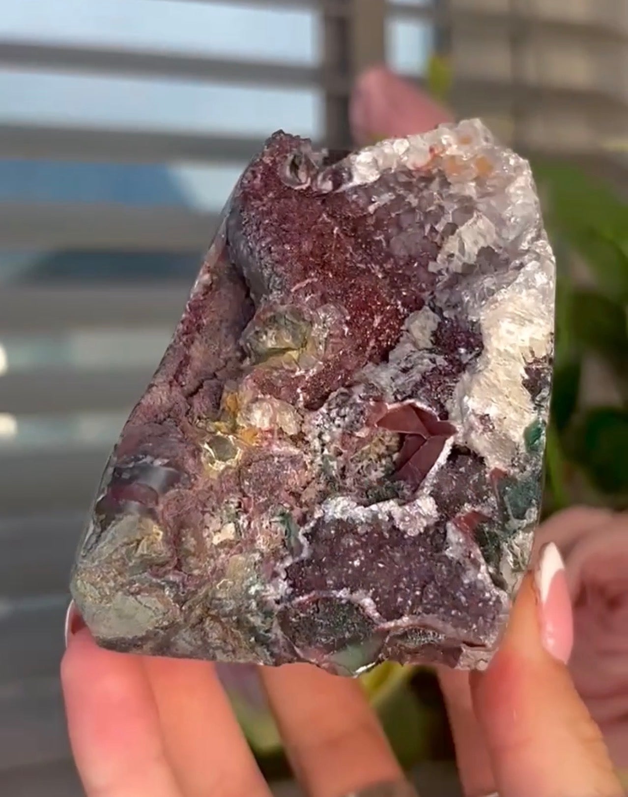 One of a kind multi toned amethyst cutbase