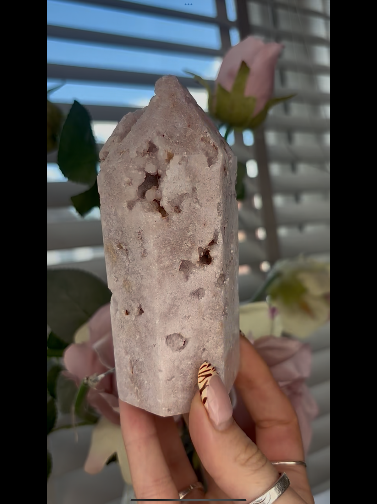 Beautiful, chunky Pink amethyst tower 480g