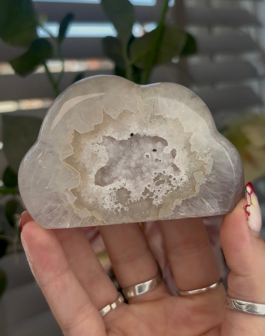 Beautiful druzy agate cloud