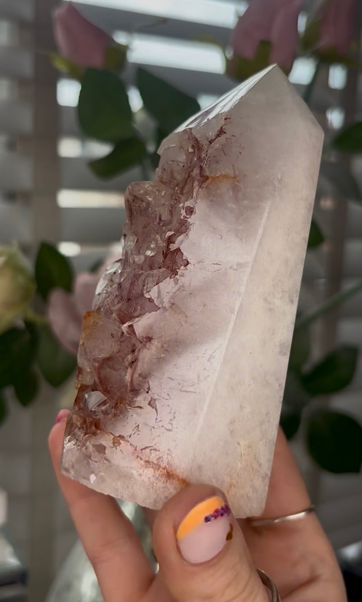Beautiful, Pink amethyst tower