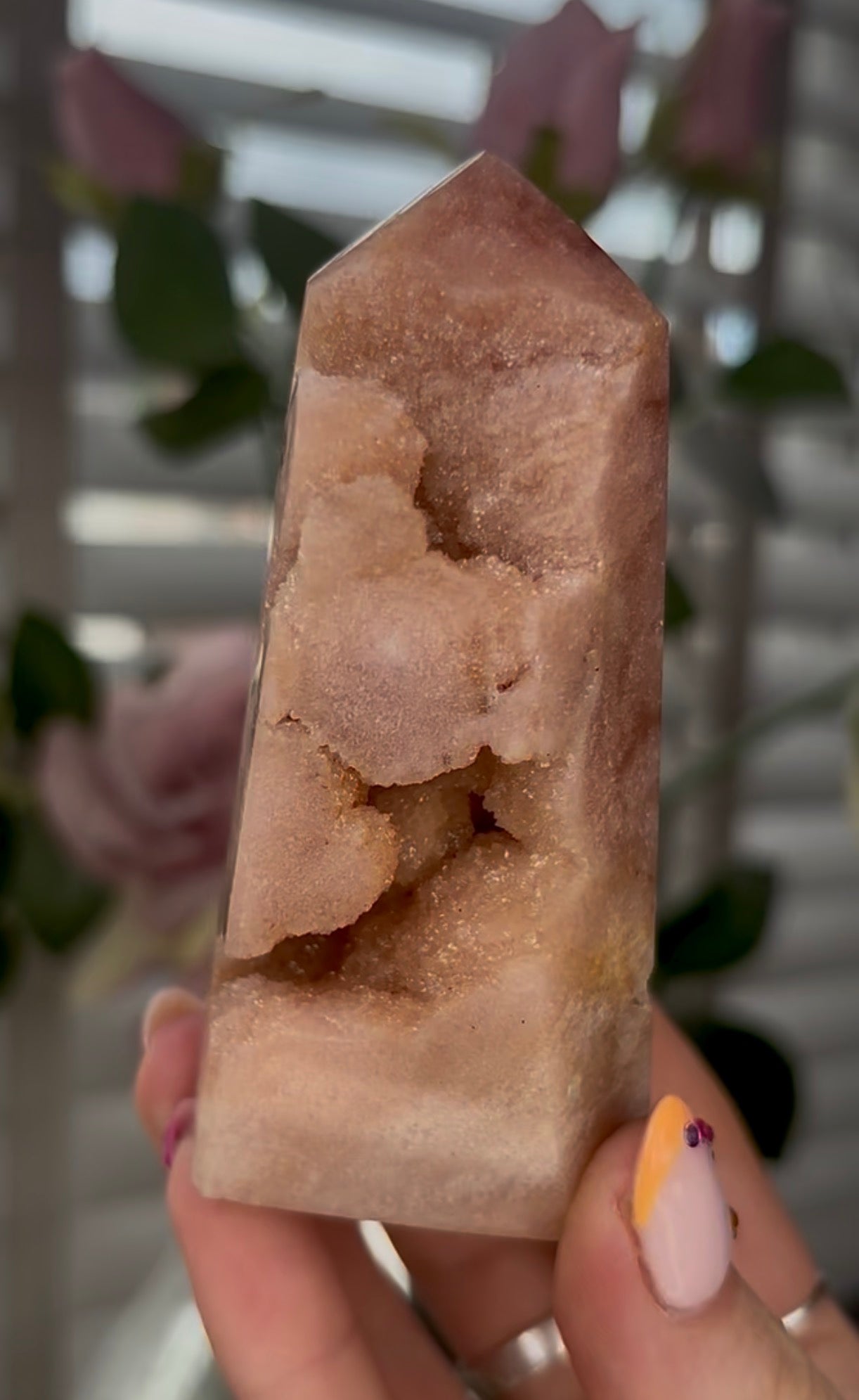 Beautiful, Pink amethyst tower
