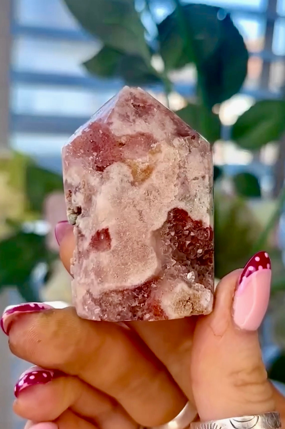 Mini Pink amethyst tower