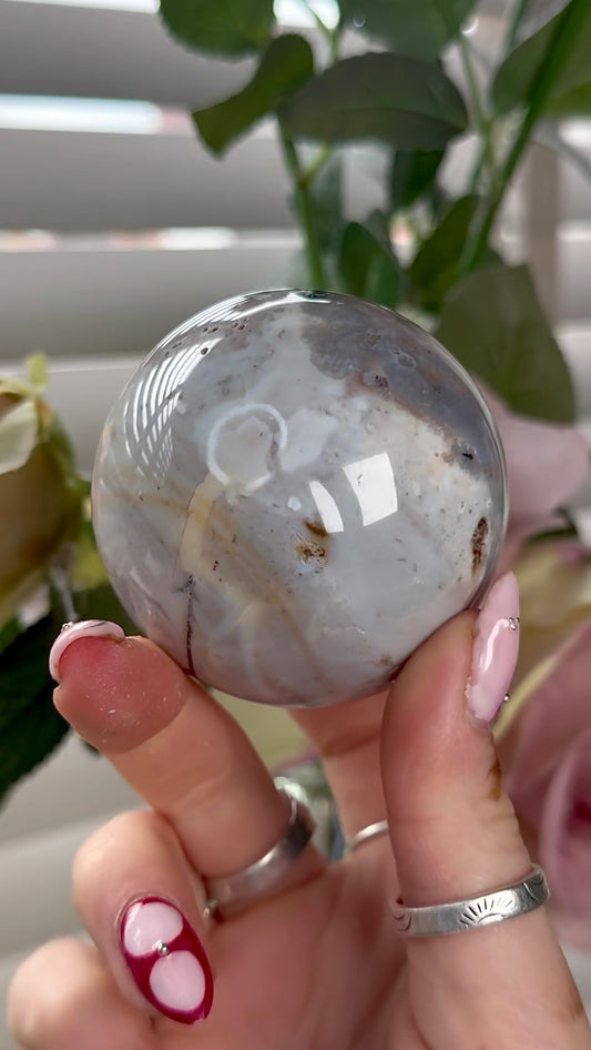 Ocean jasper sphere