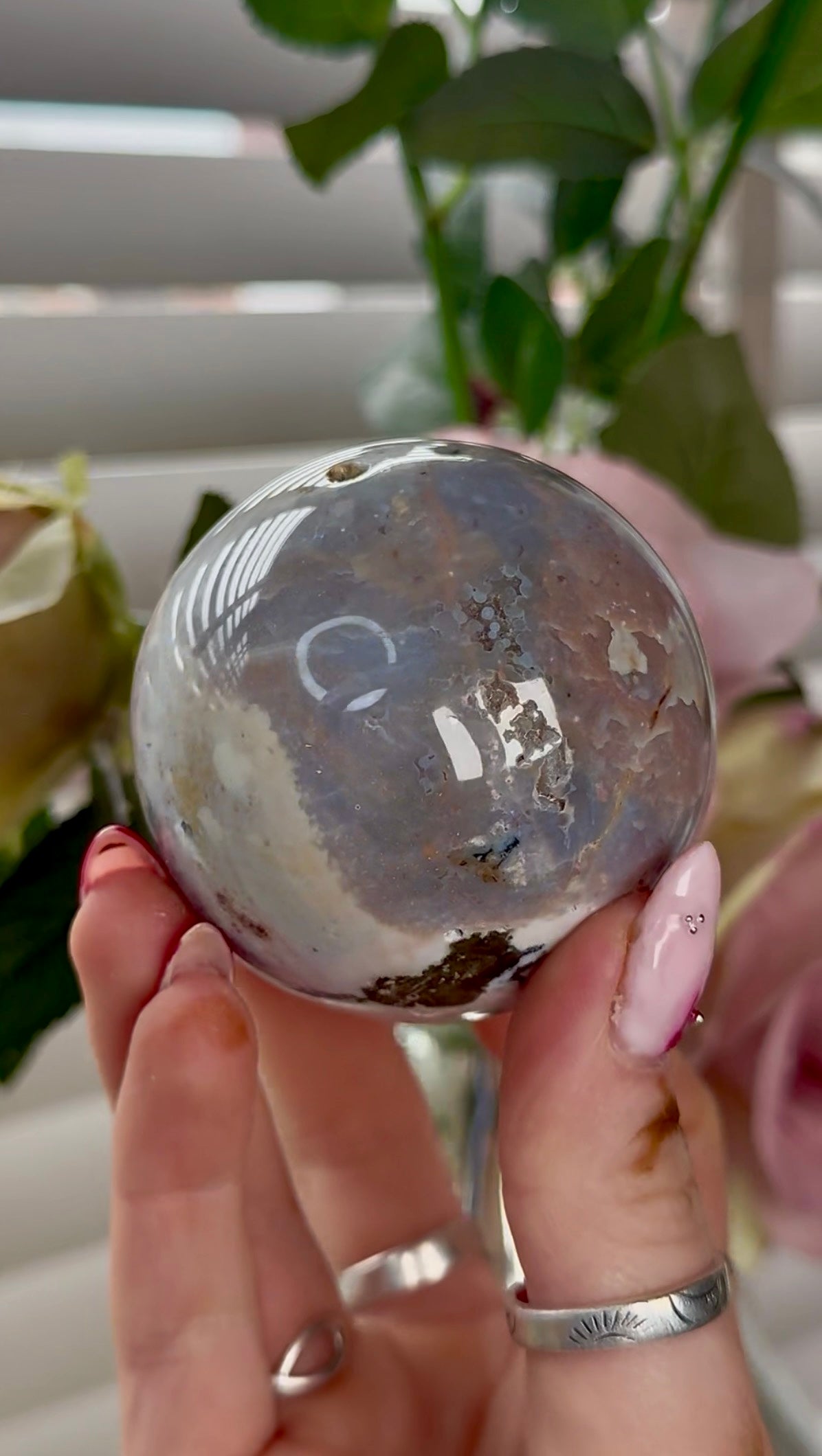 Ocean jasper sphere
