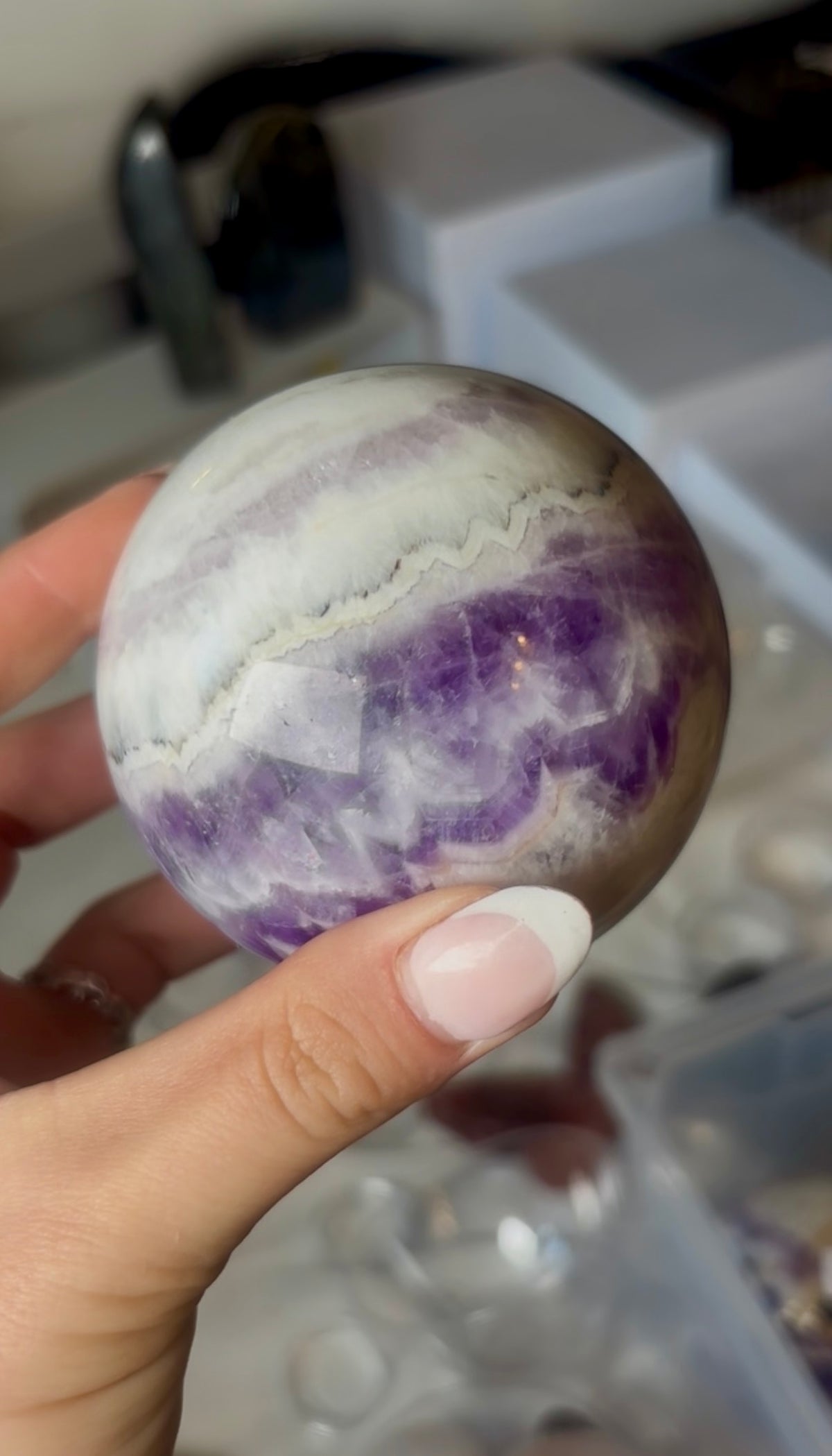 High quality, Dream amethyst sphere