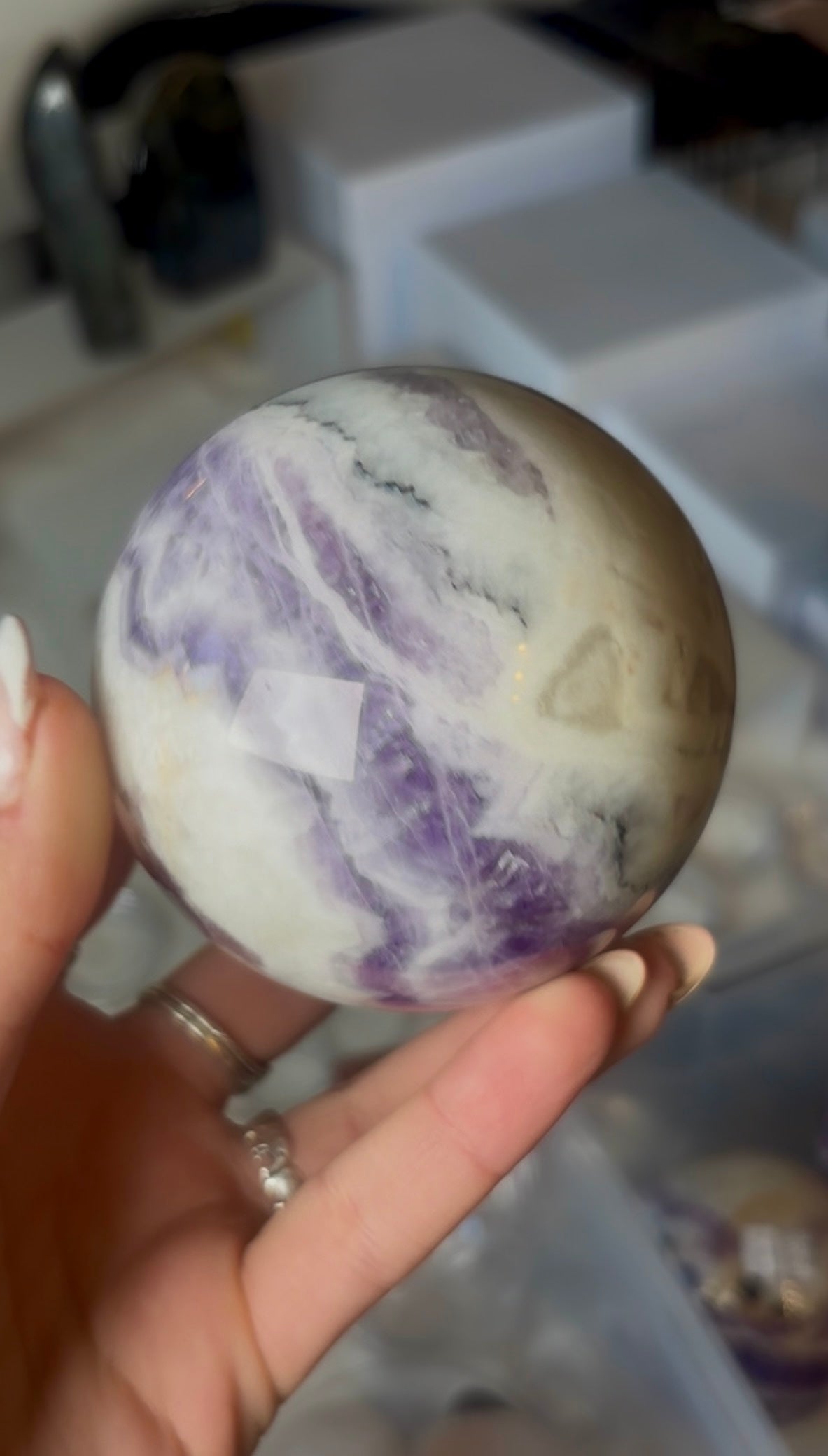 High quality, Dream amethyst sphere