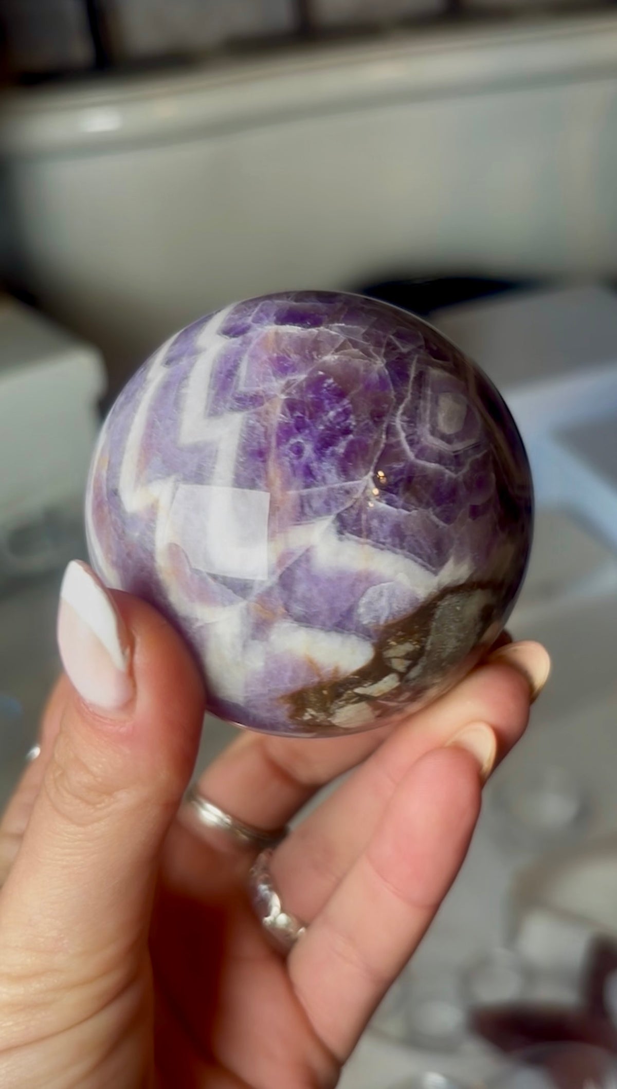 High quality, Dream amethyst sphere