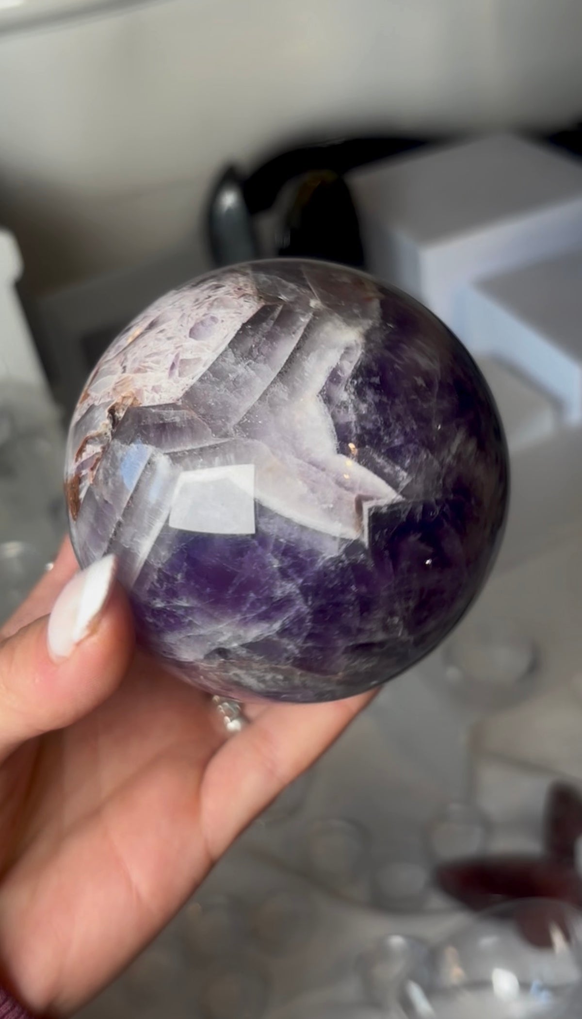 High quality, Dream amethyst sphere