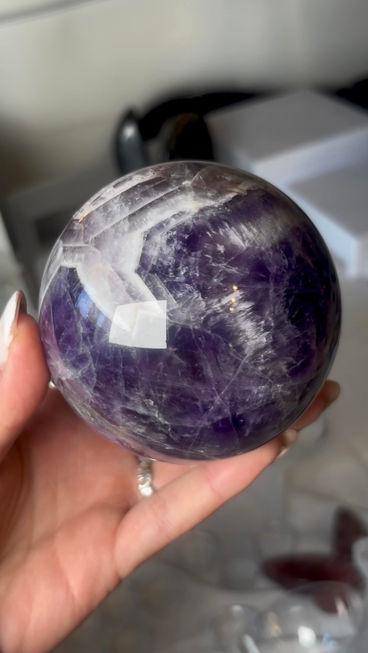 High quality, Dream amethyst sphere