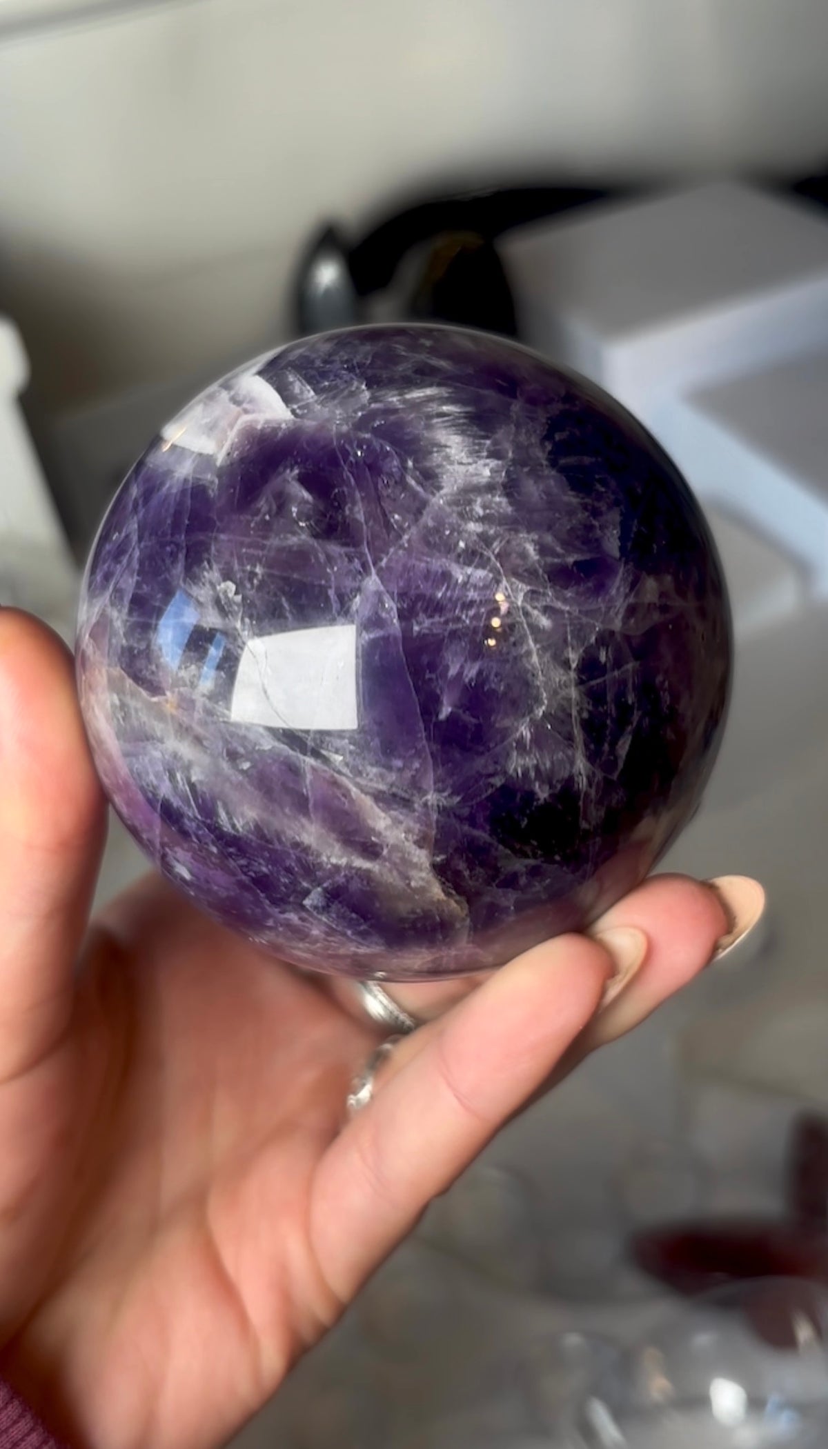 High quality, Dream amethyst sphere
