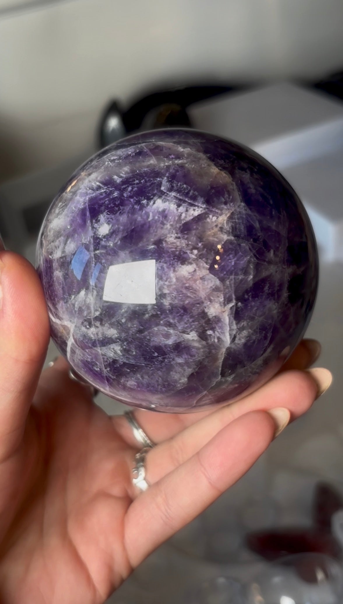 High quality, Dream amethyst sphere