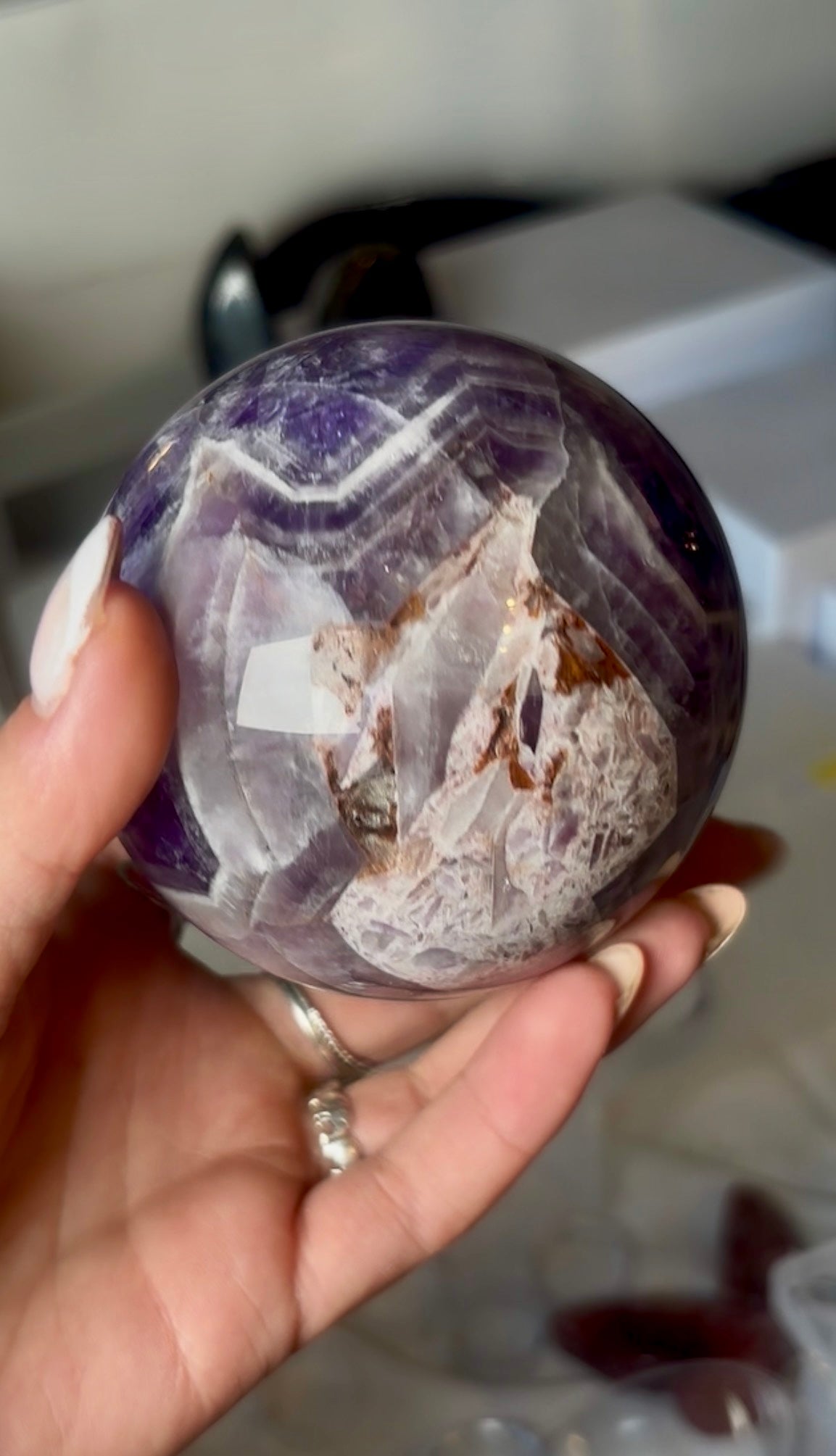 High quality, Dream amethyst sphere