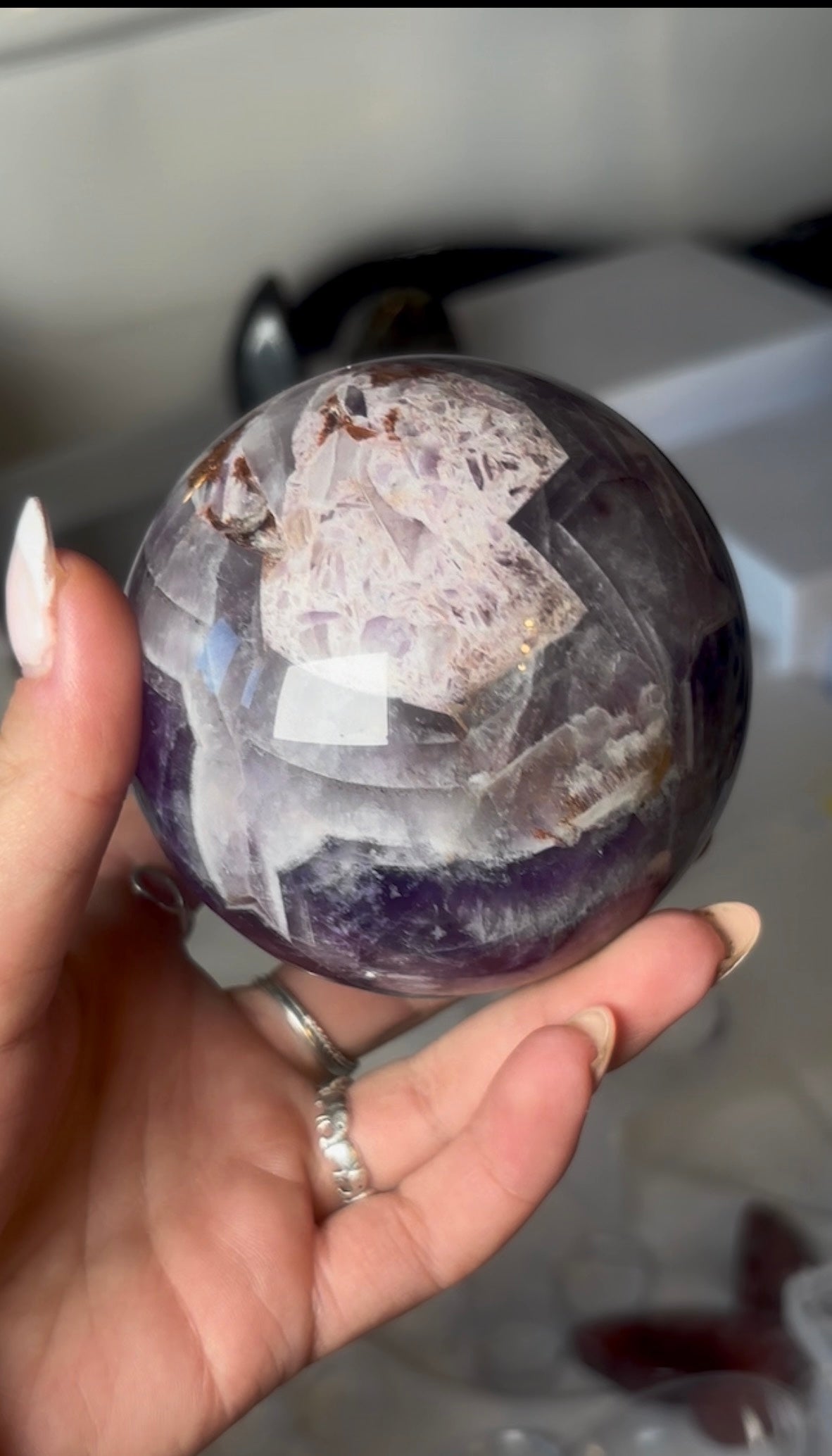 High quality, Dream amethyst sphere