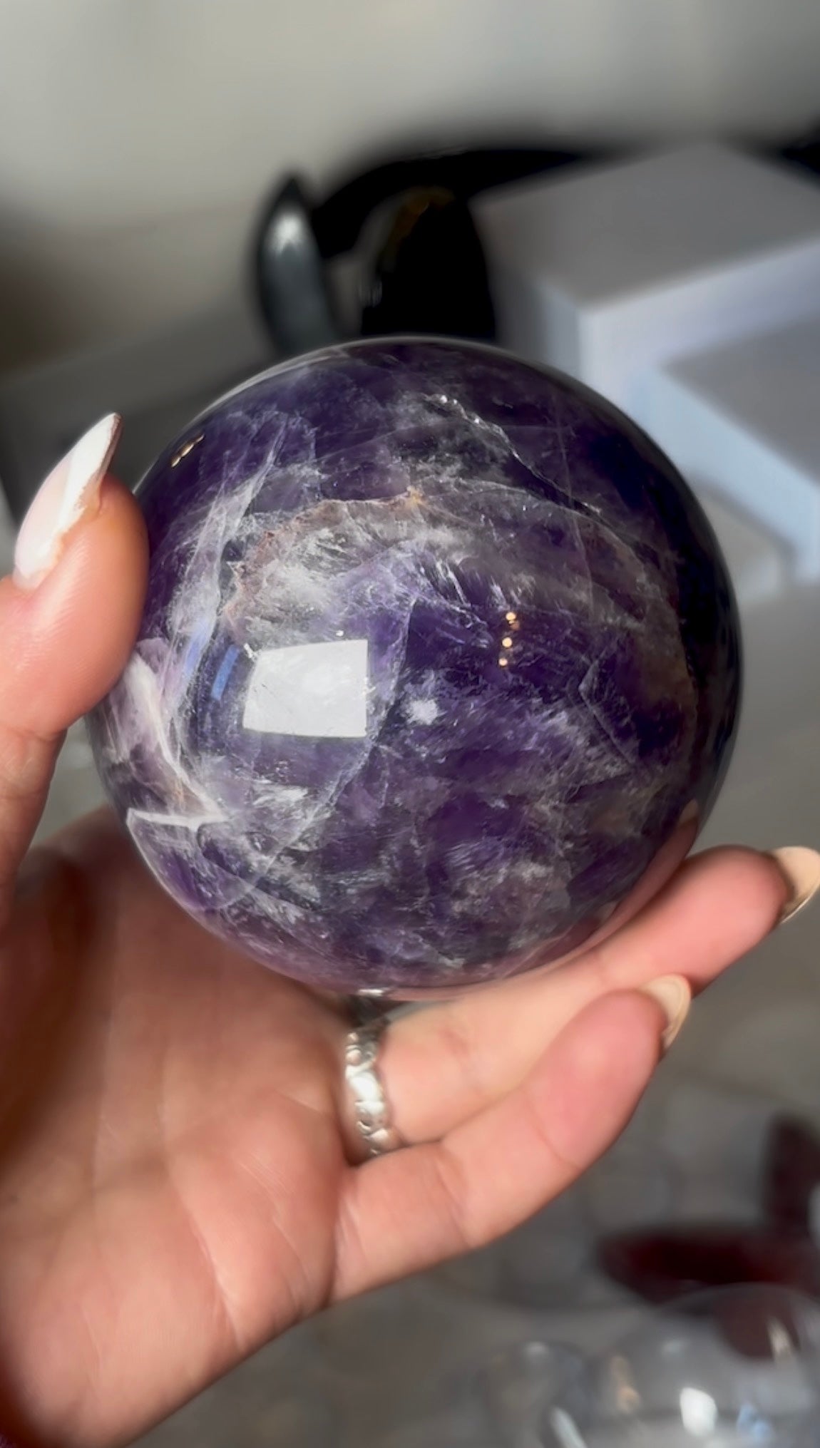 High quality, Dream amethyst sphere