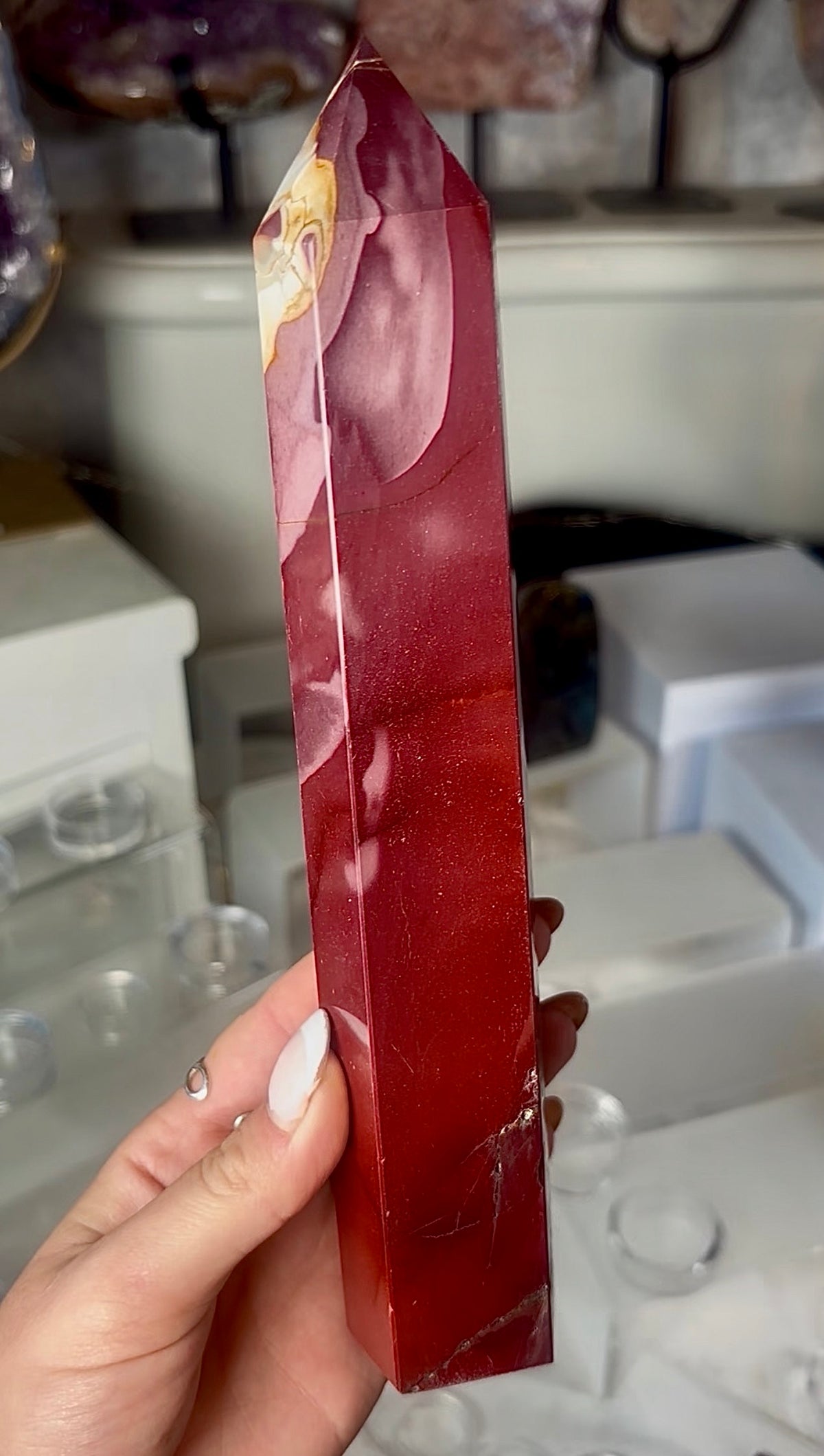 High quality, mookaite jasper tower 22.5cm