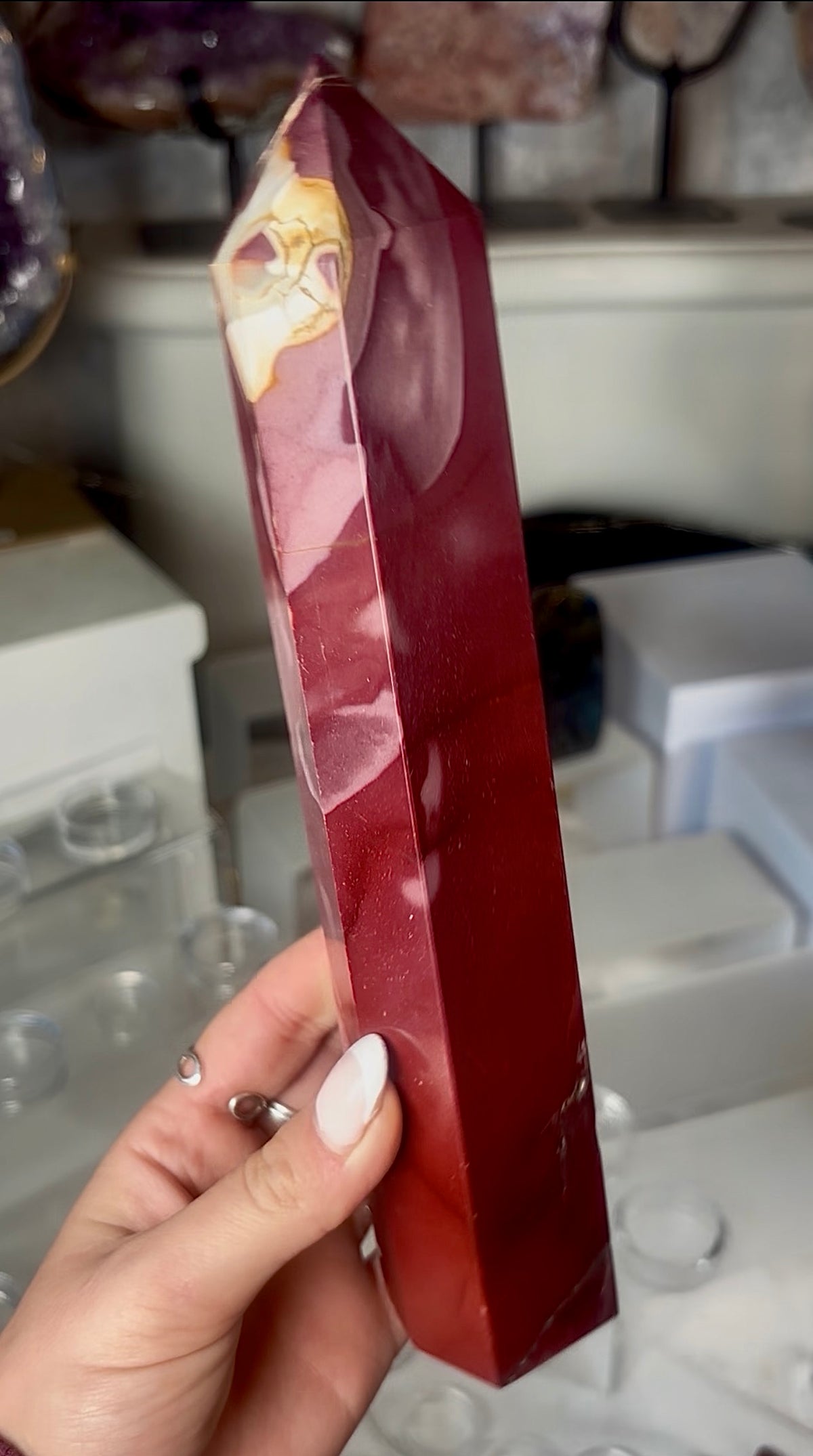 High quality, mookaite jasper tower 22.5cm