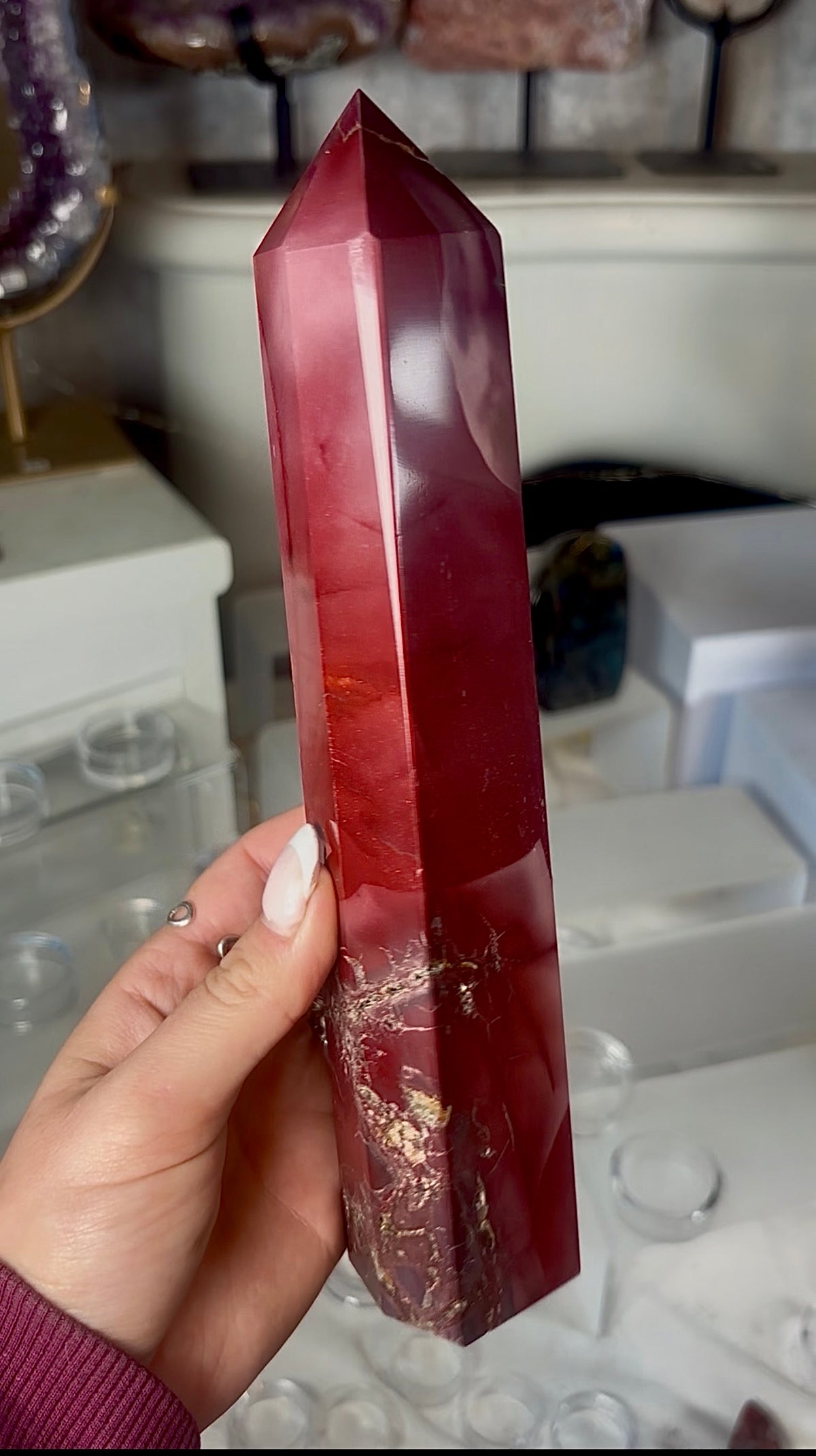 High quality, mookaite jasper tower 22.5cm
