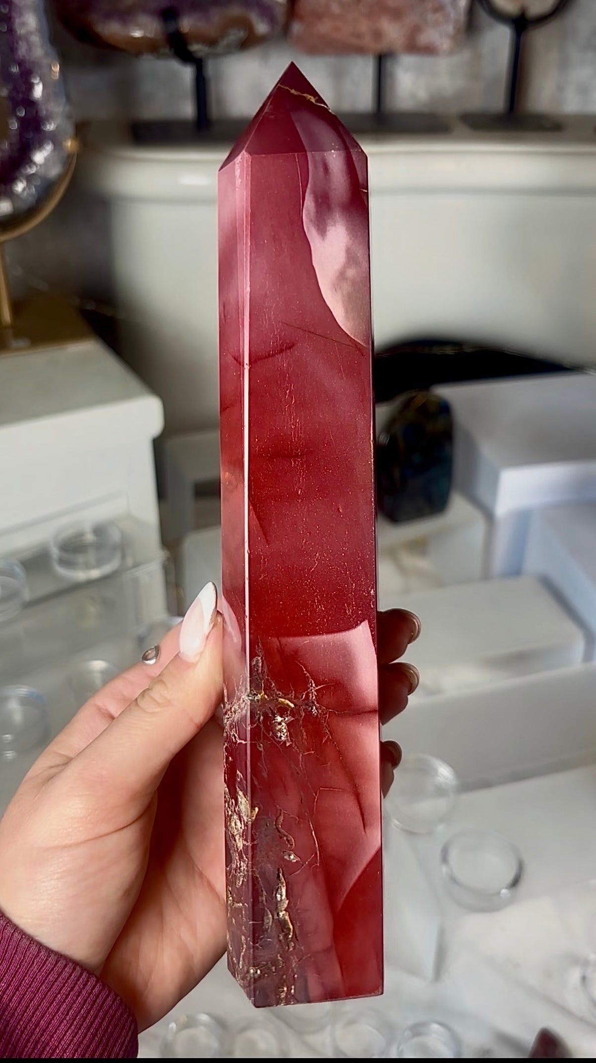 High quality, mookaite jasper tower 22.5cm