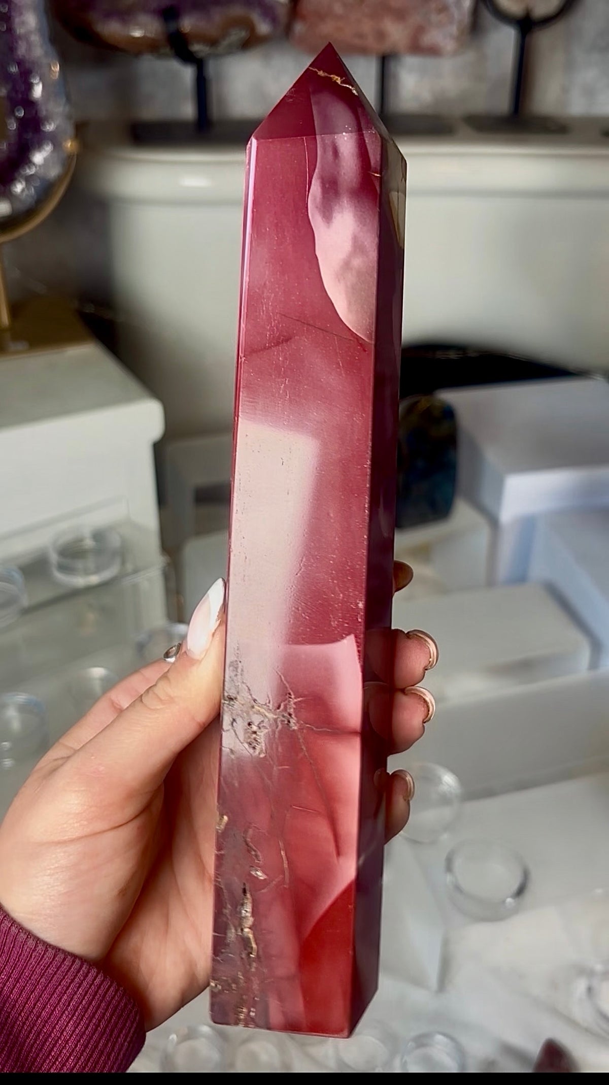 High quality, mookaite jasper tower 22.5cm
