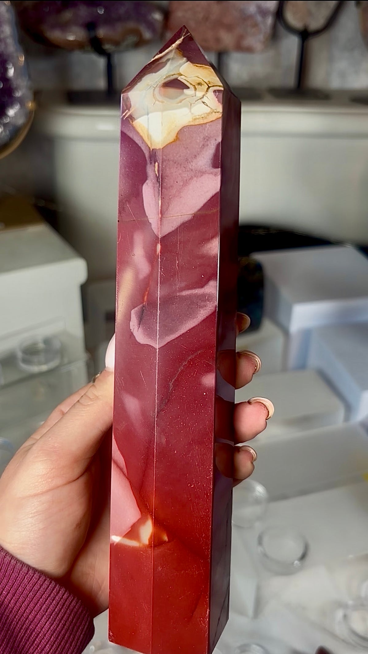 High quality, mookaite jasper tower 22.5cm