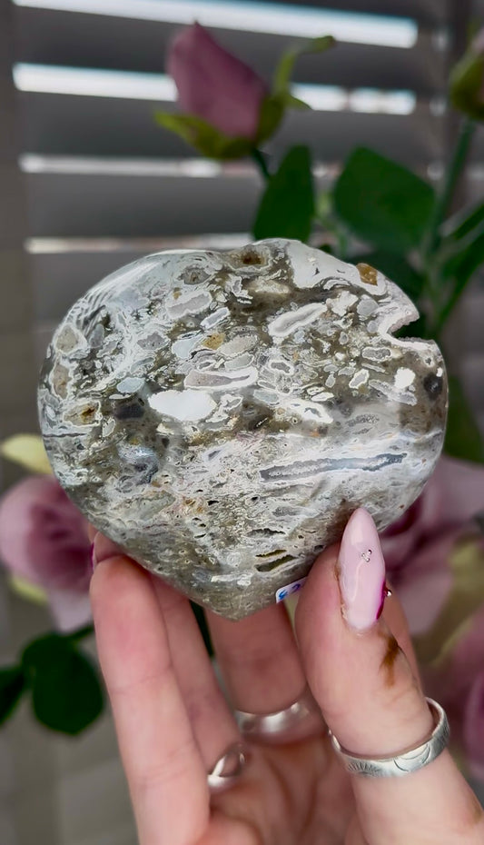 Ocean jasper heart