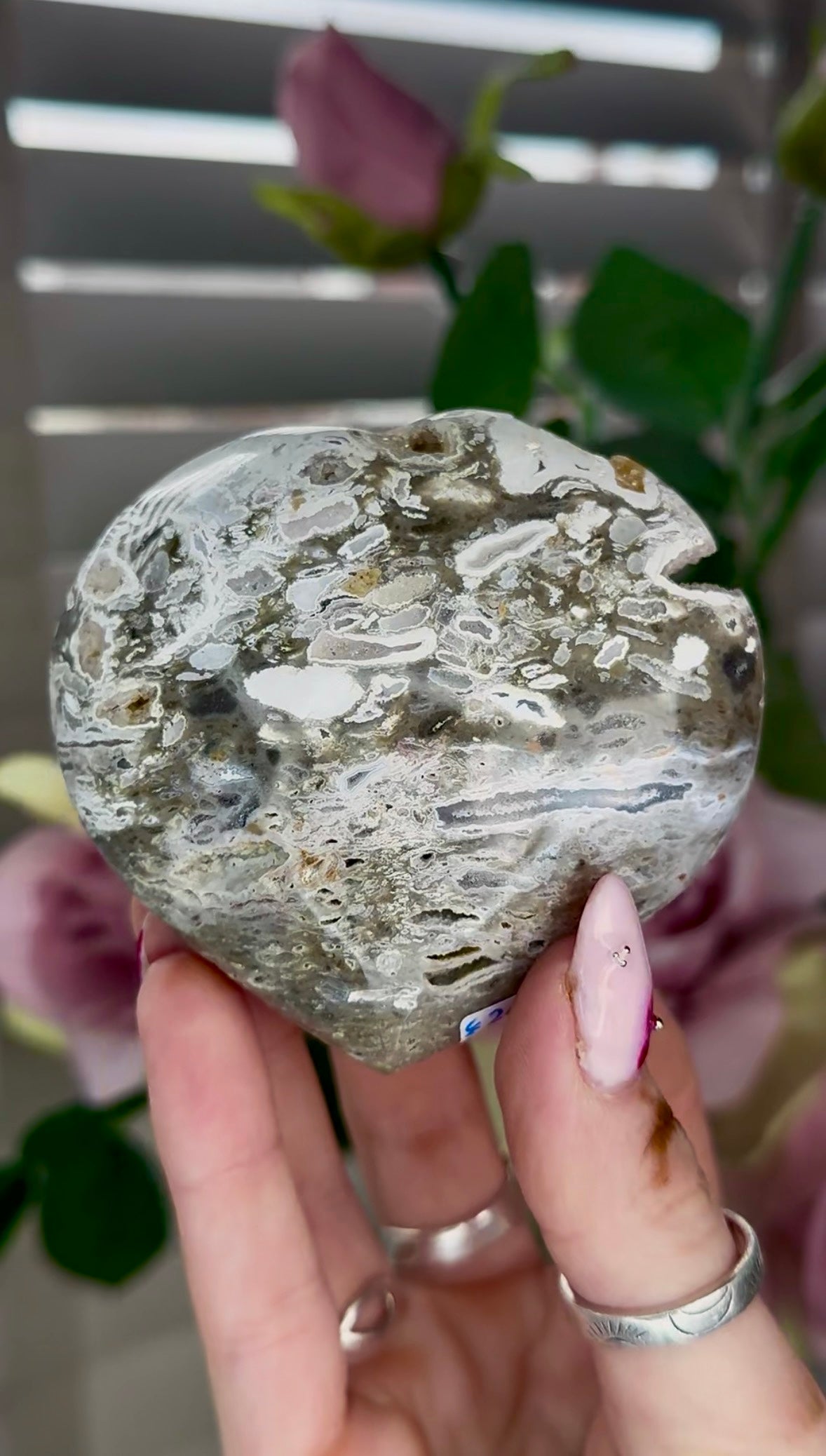 Ocean jasper heart