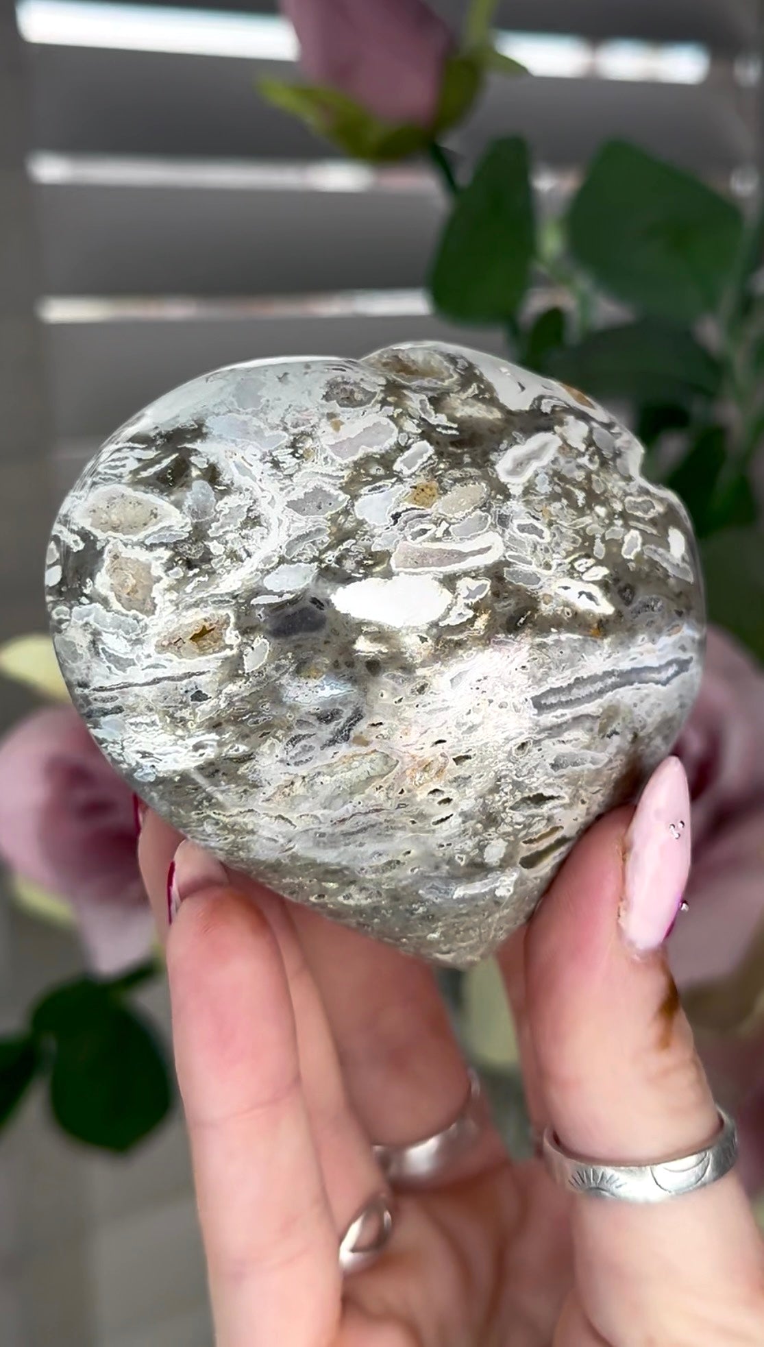 Ocean jasper heart