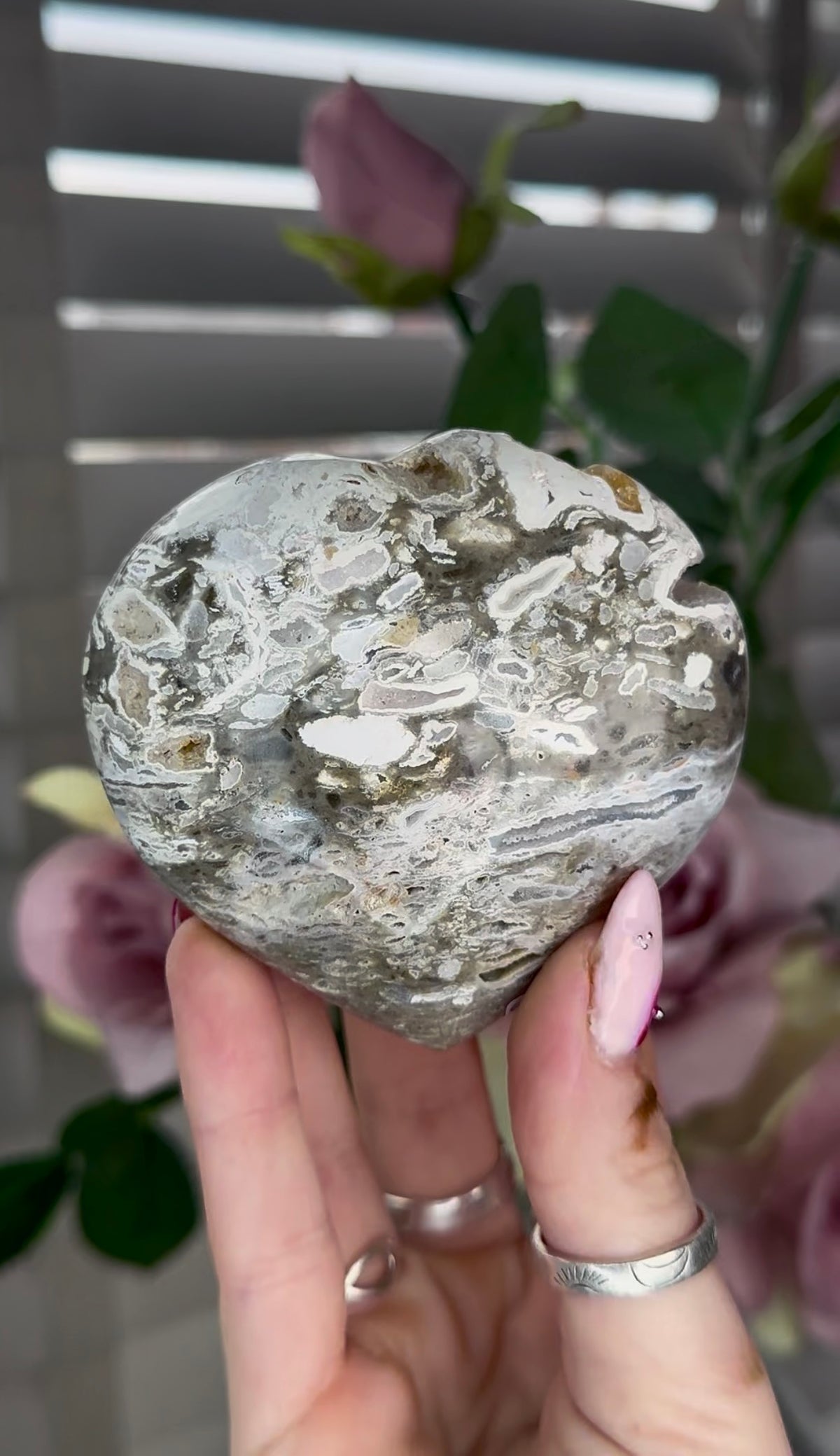 Ocean jasper heart