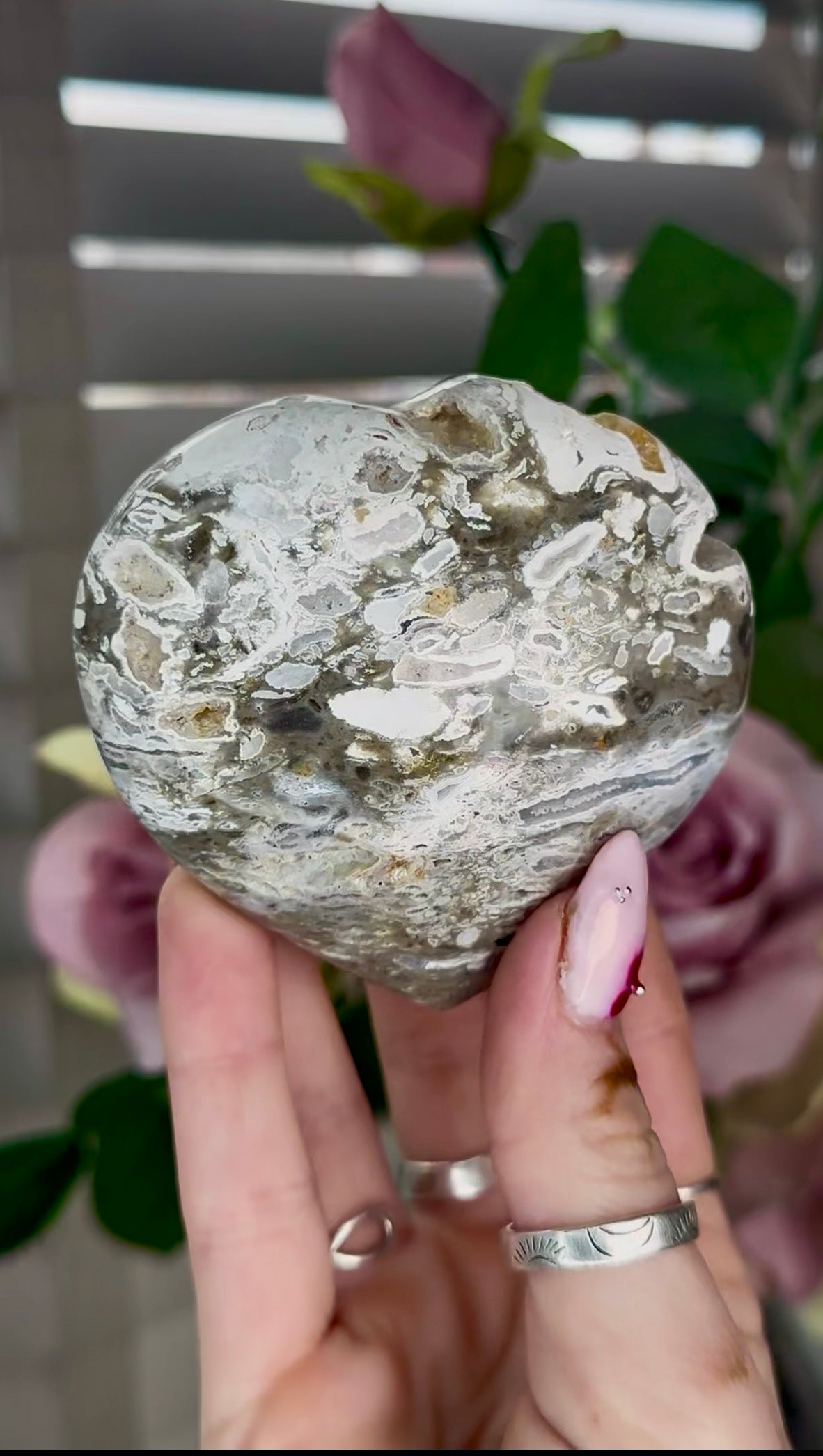 Ocean jasper heart