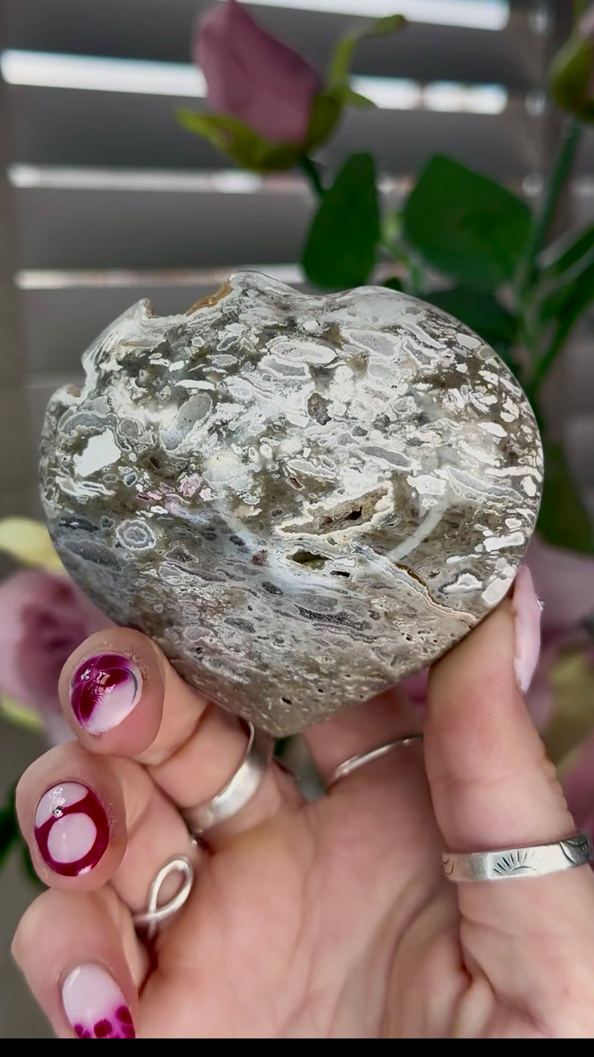 Ocean jasper heart