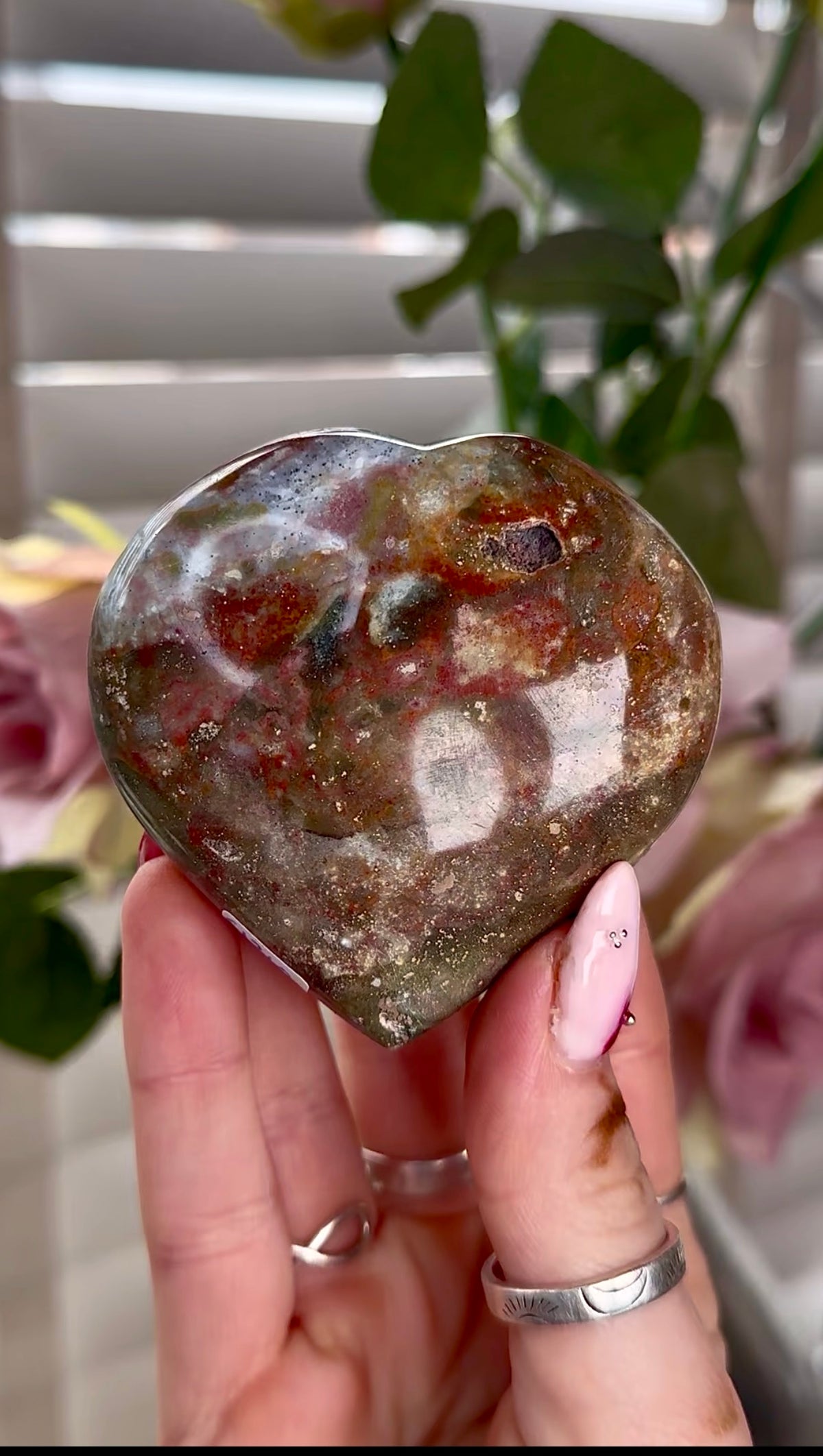 Ocean jasper heart