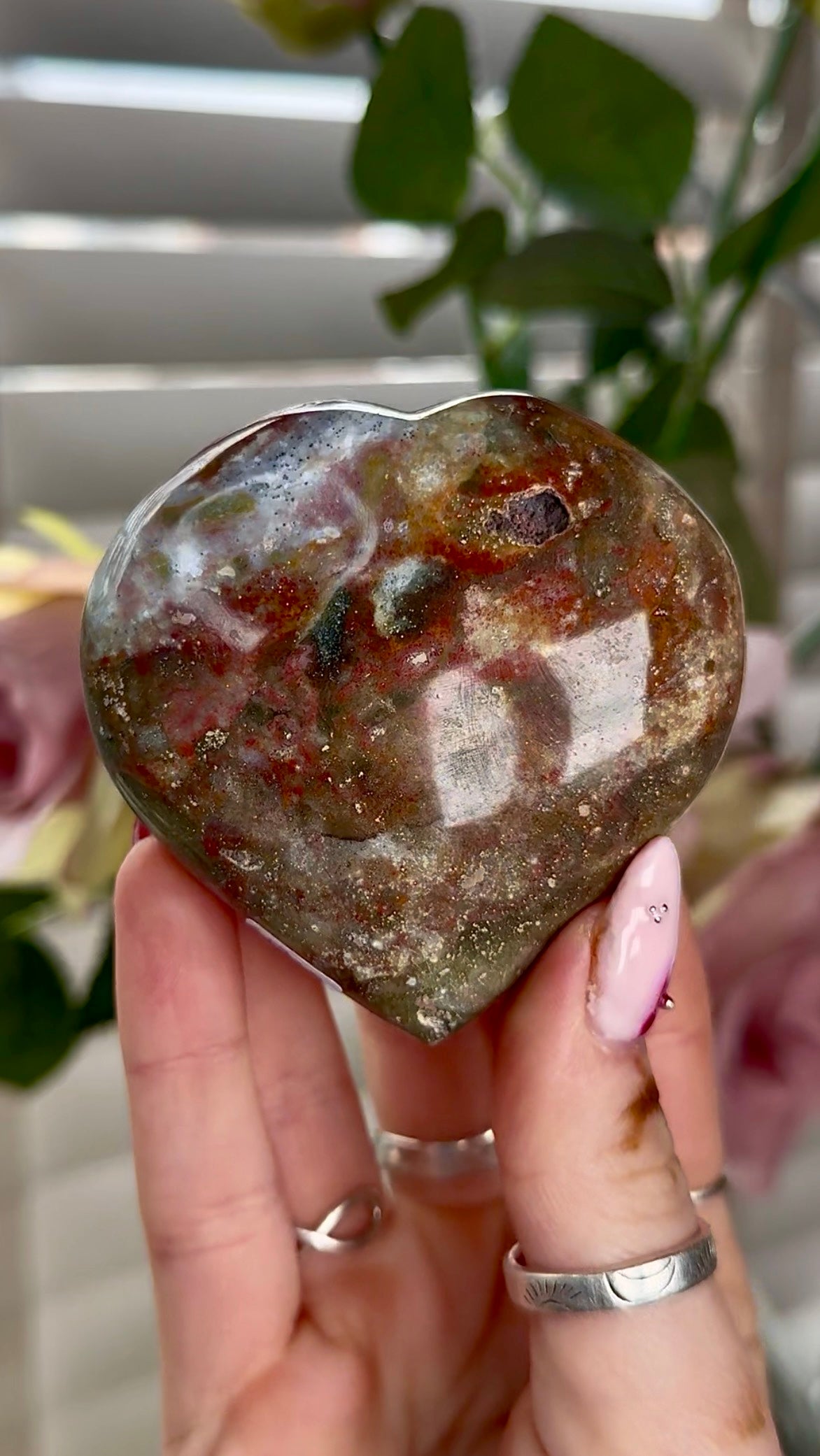 Ocean jasper heart