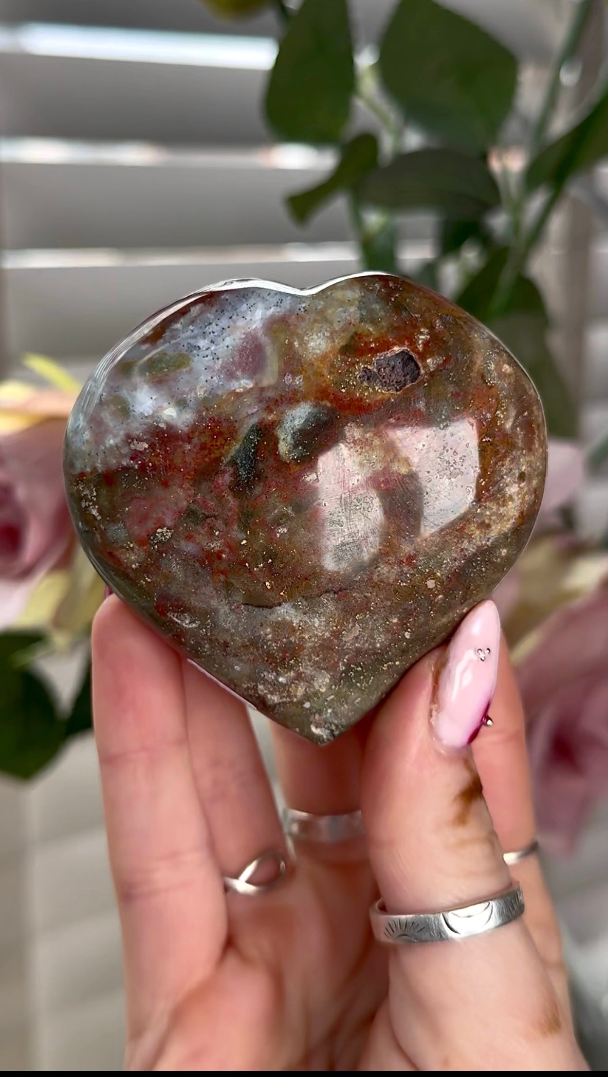 Ocean jasper heart