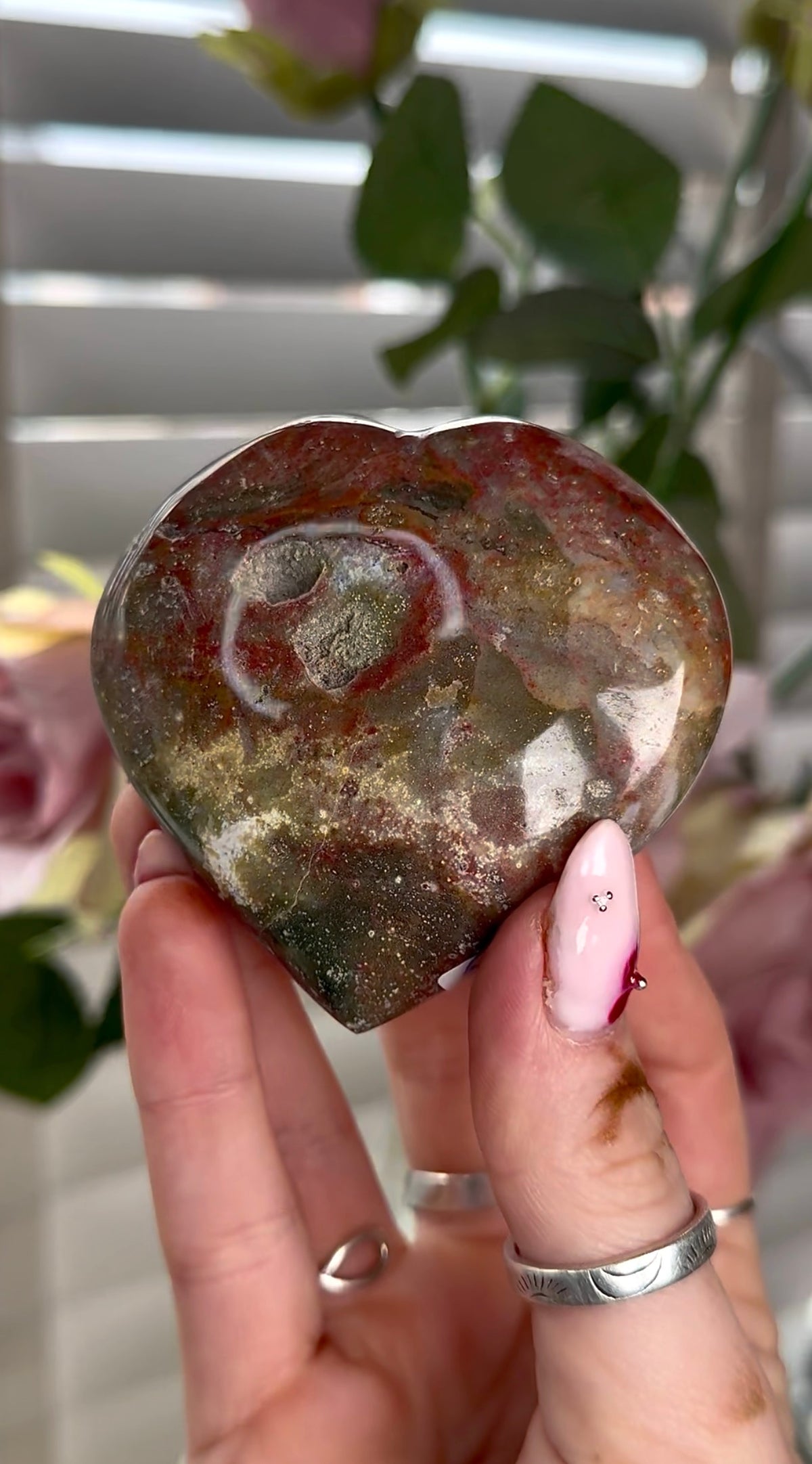 Ocean jasper heart