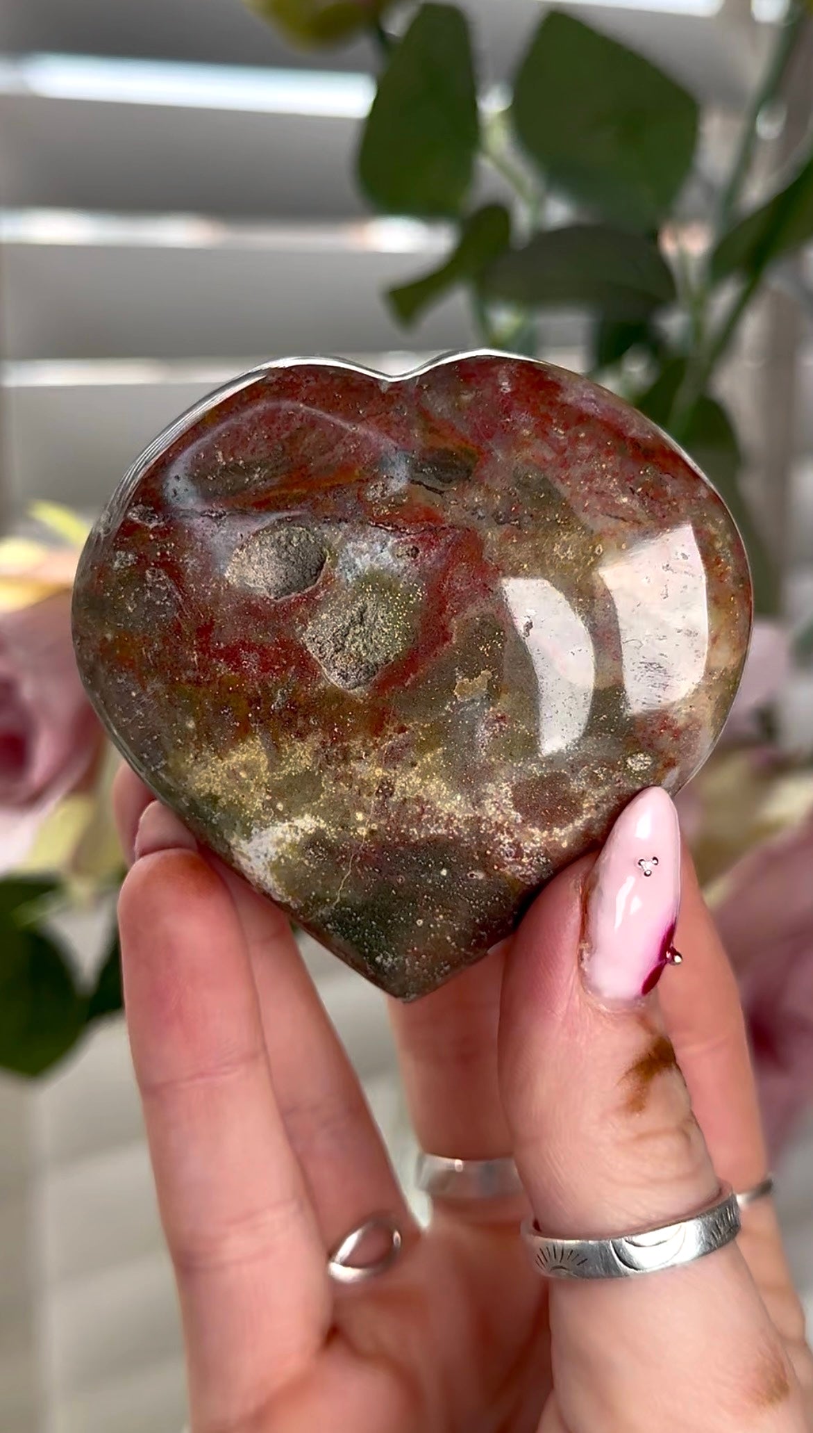 Ocean jasper heart