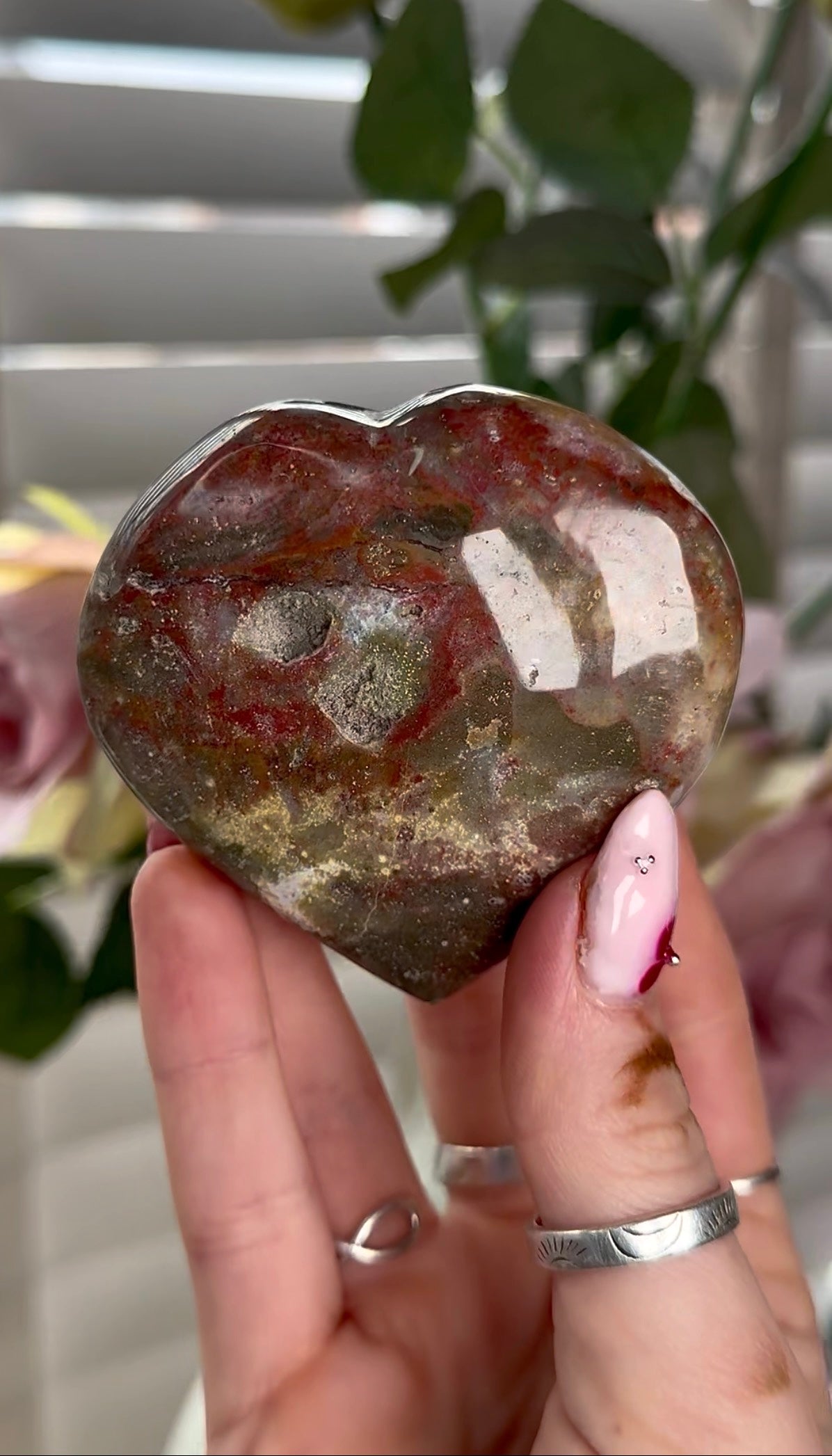 Ocean jasper heart